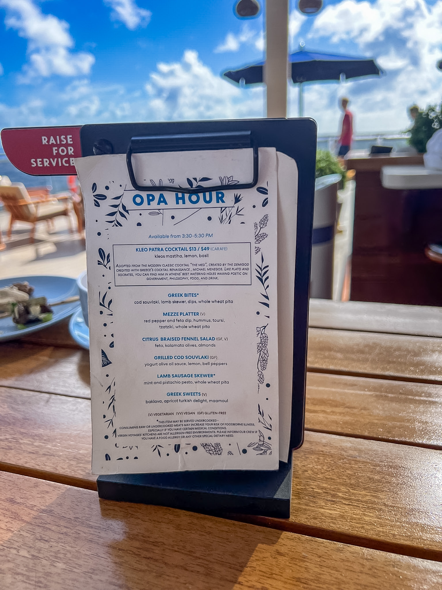 7 random things I’ve discovered on Virgin Voyages Opa Hour at The Dock