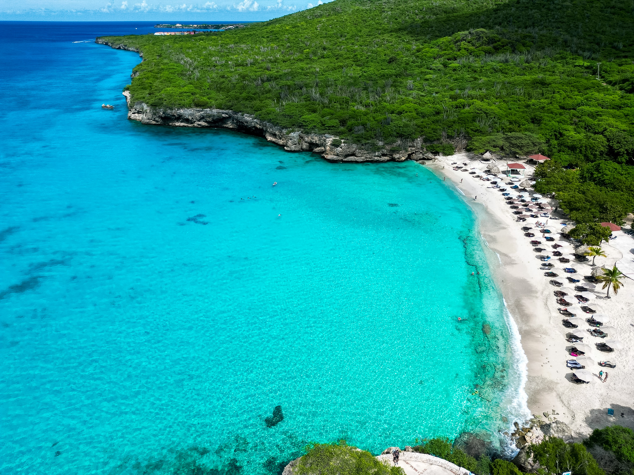 west side beach hopping in Curaçao Grote Knip turquoise water