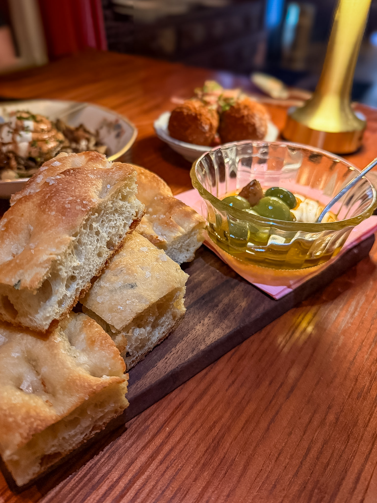 Osteria Stella Knoxville arancini appetizer close up