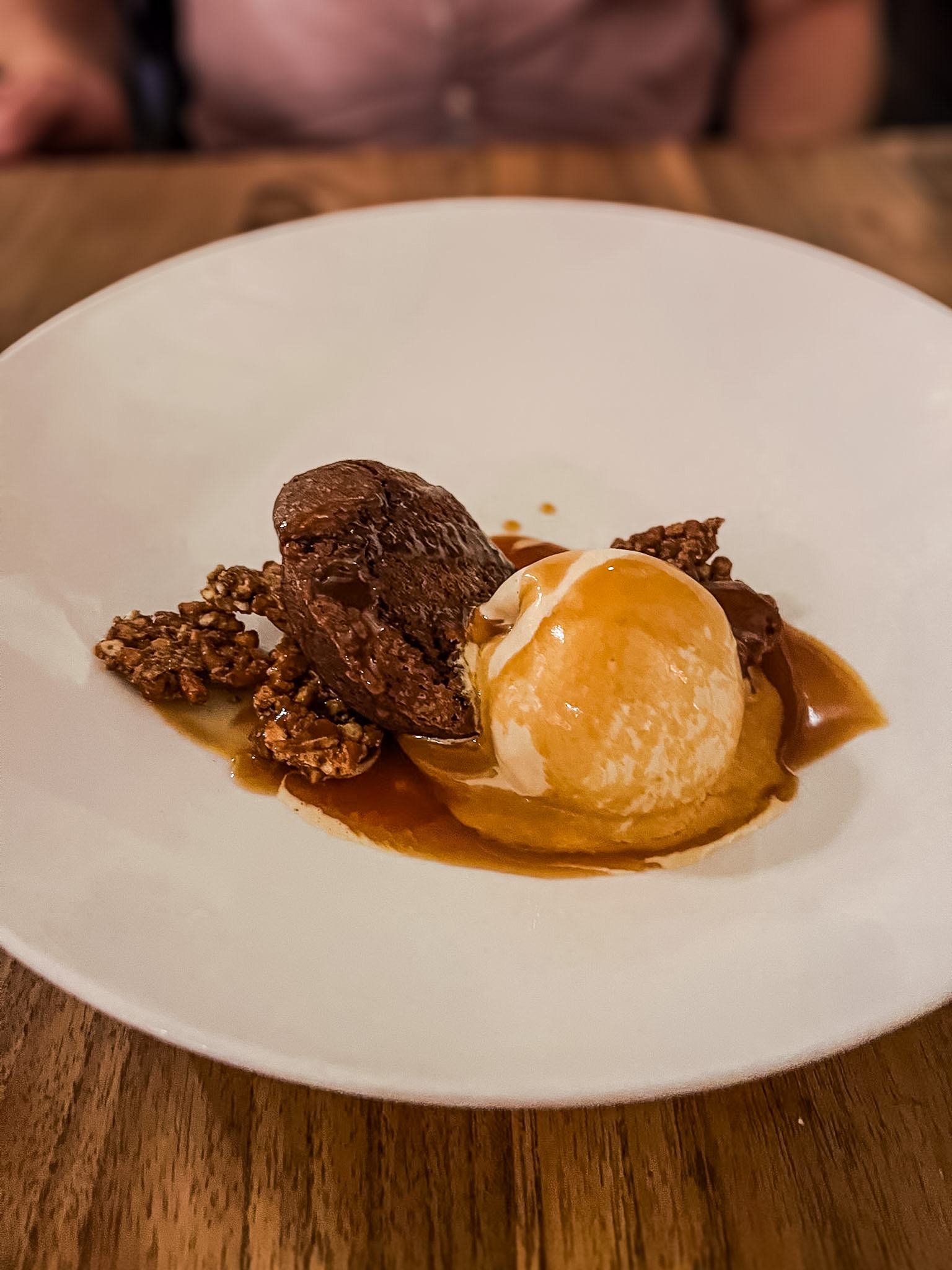 Kome Restaurant Curaçao Review Salty Dog brownie dessert