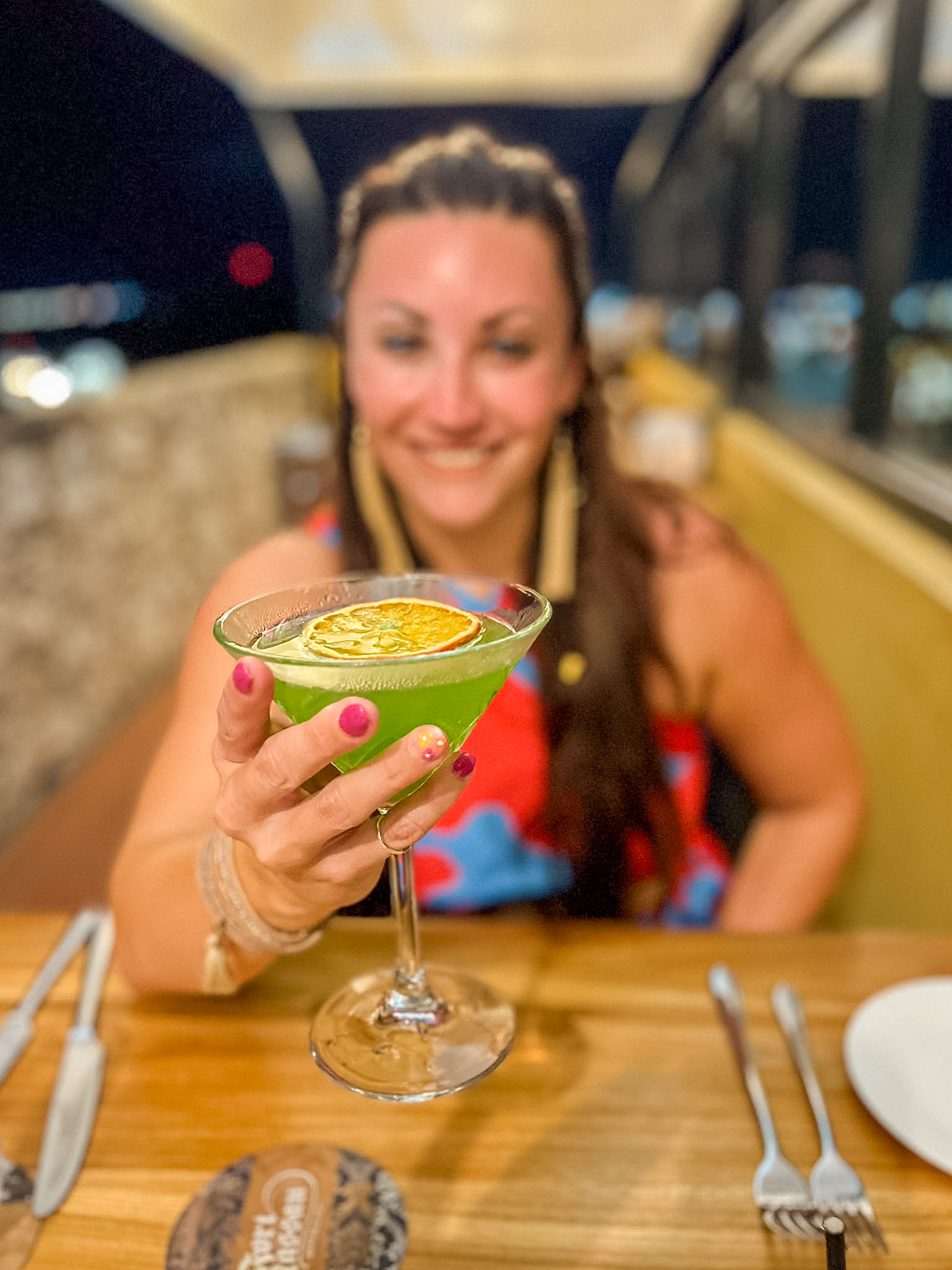 Fort Nassau Curaçao nighttime city lights over Willemstad