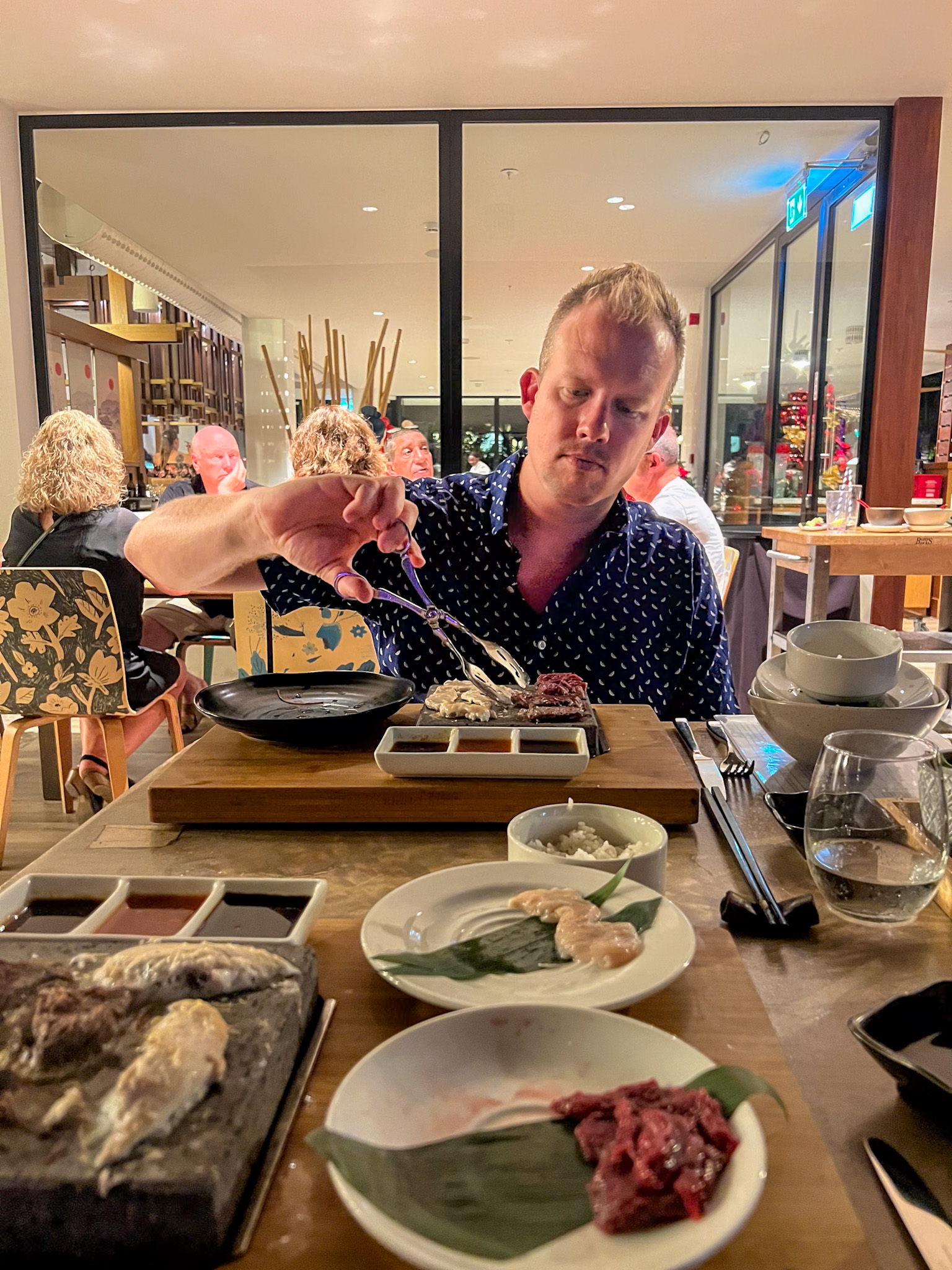 Sandals Royal Curaçao Review Gatsu Gatsu hot plate dining experience