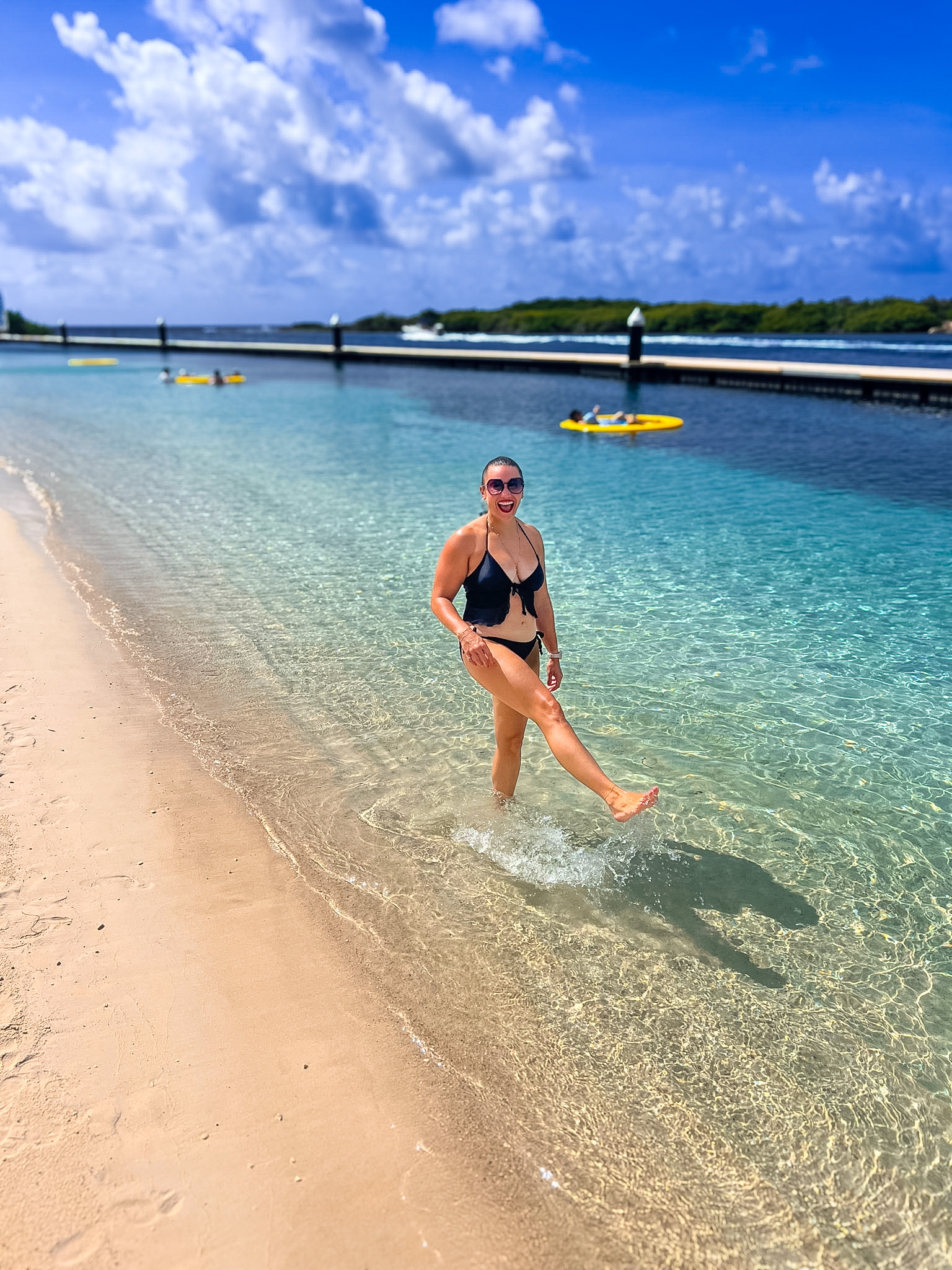 Sandals Royal Curaçao Review beach inlet calm water