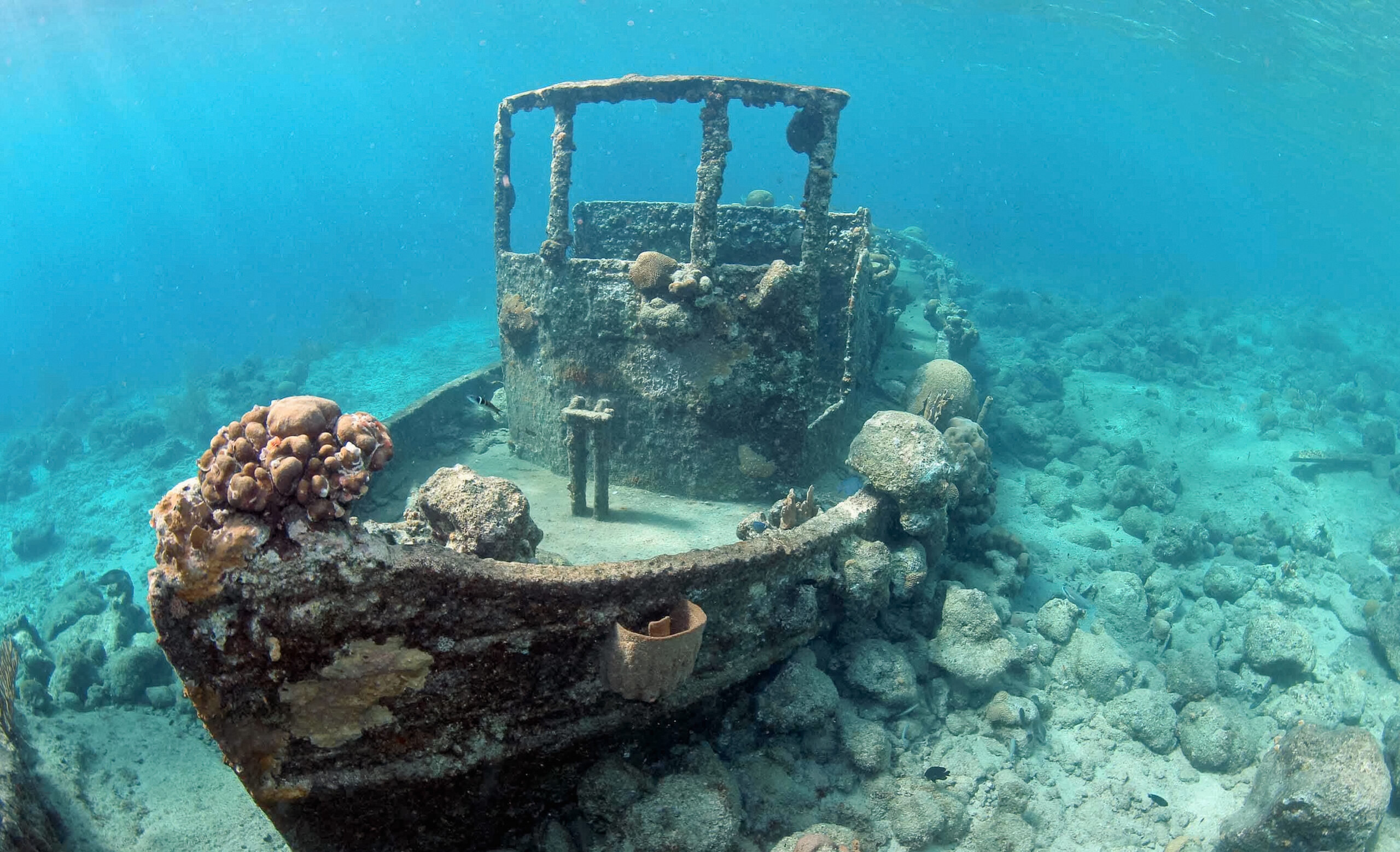 best beaches in Curaçao Tugboat Beach snorkeling shipwreck