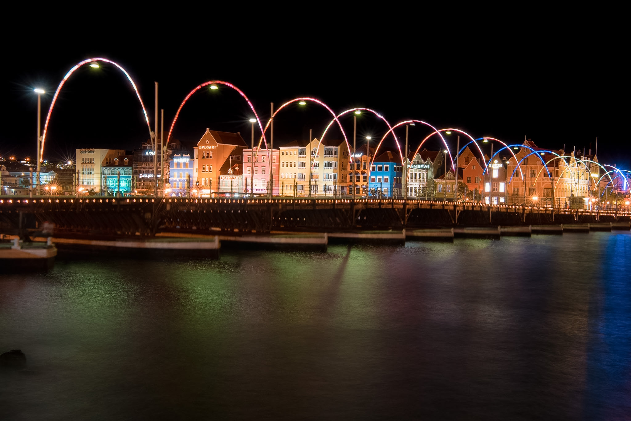 Best Things to Do in Willemstad Curaçao night lights waterfront