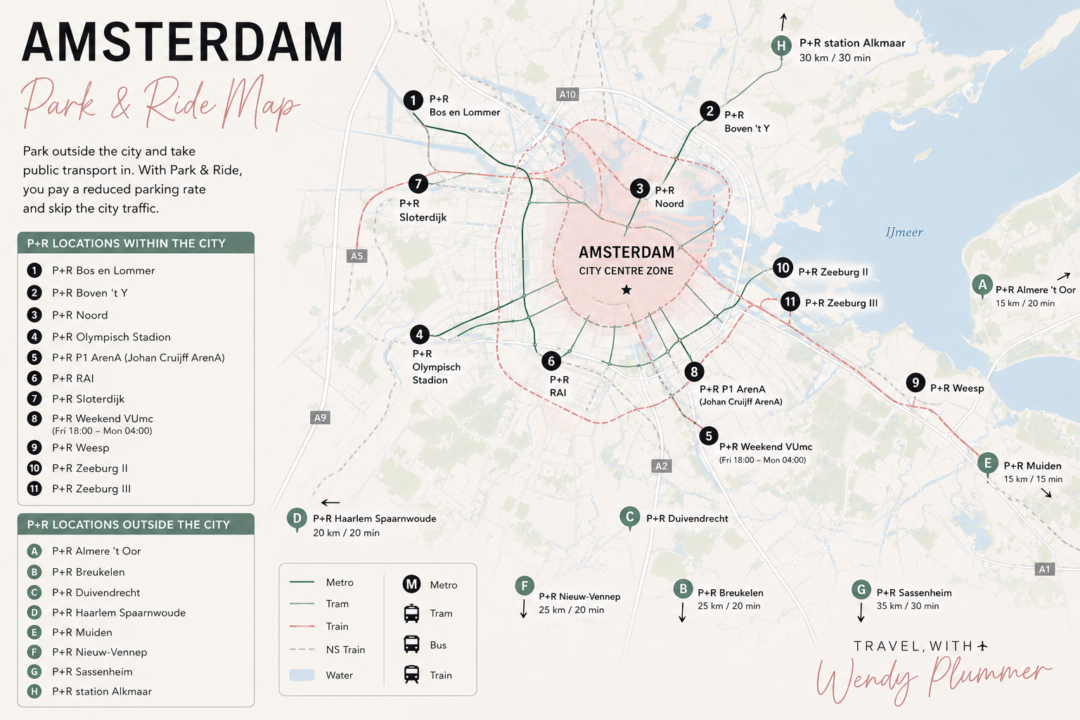 Amsterdam park and ride Zeeburg parking garage during tulip season