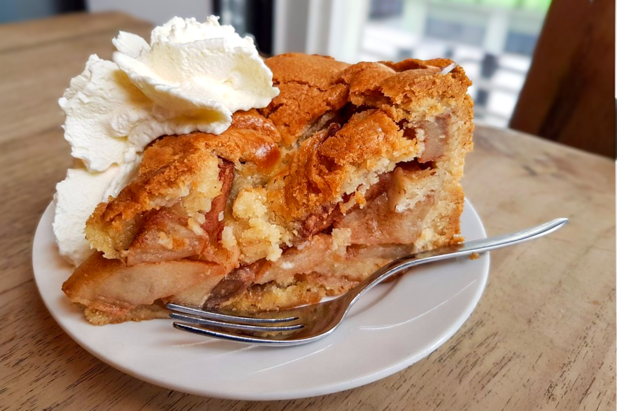 Fresh apple pie at Café Winkel 43 during an Amsterdam food tour self guided route