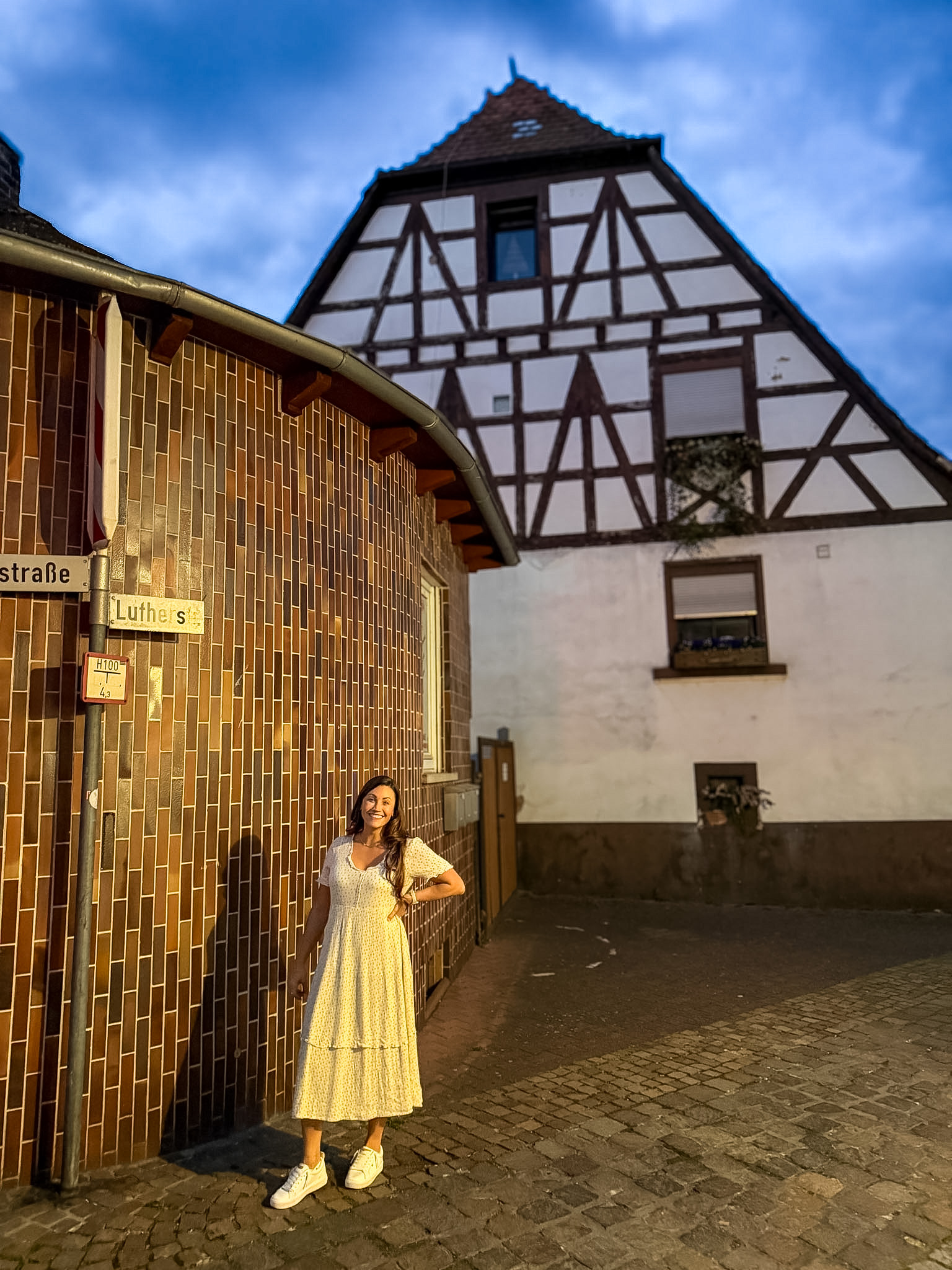 Historic buildings in Otterbach Germany town center