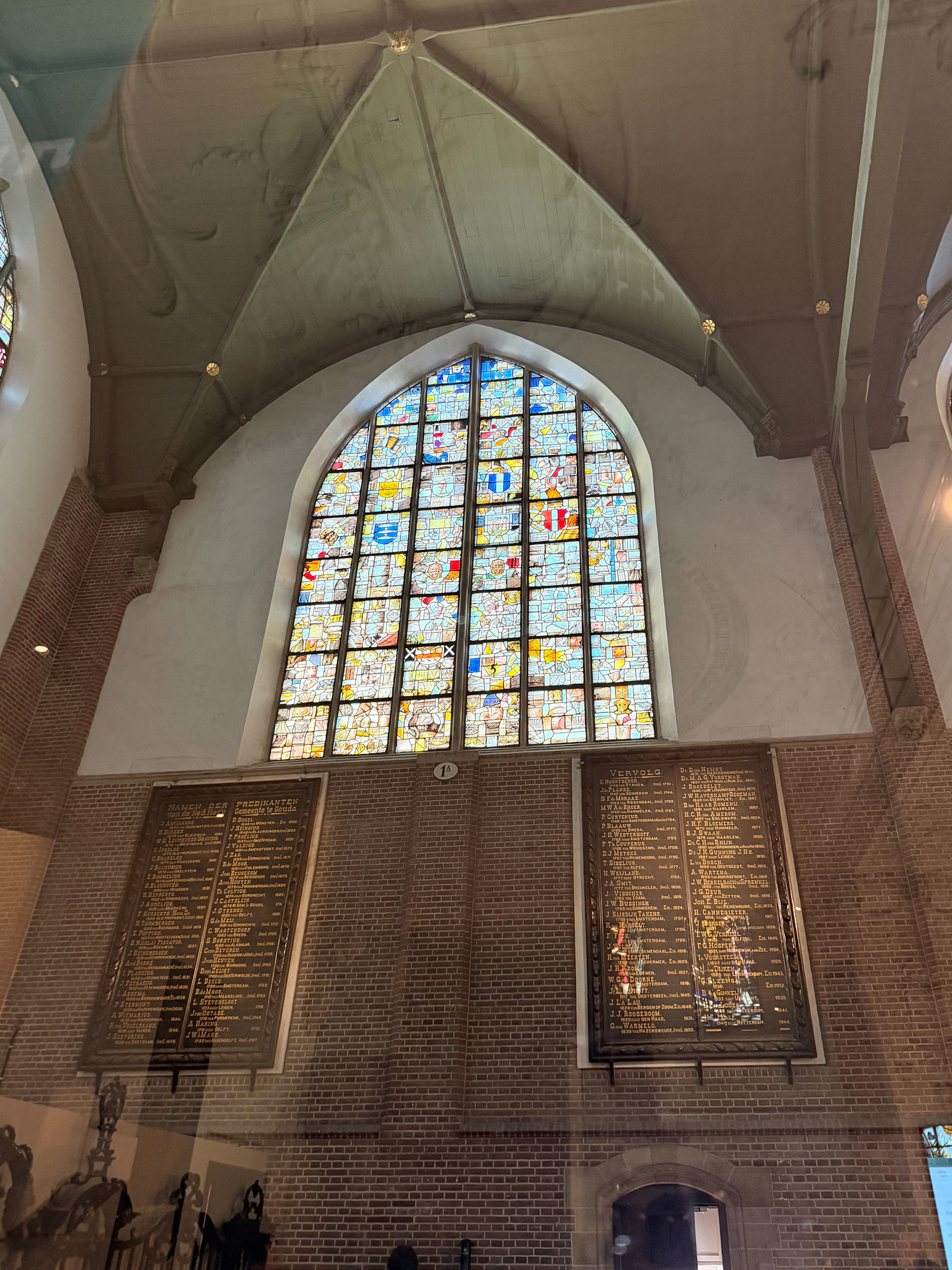 Things to do in Gouda Netherlands at Sint-Janskerk with historic stained glass windows