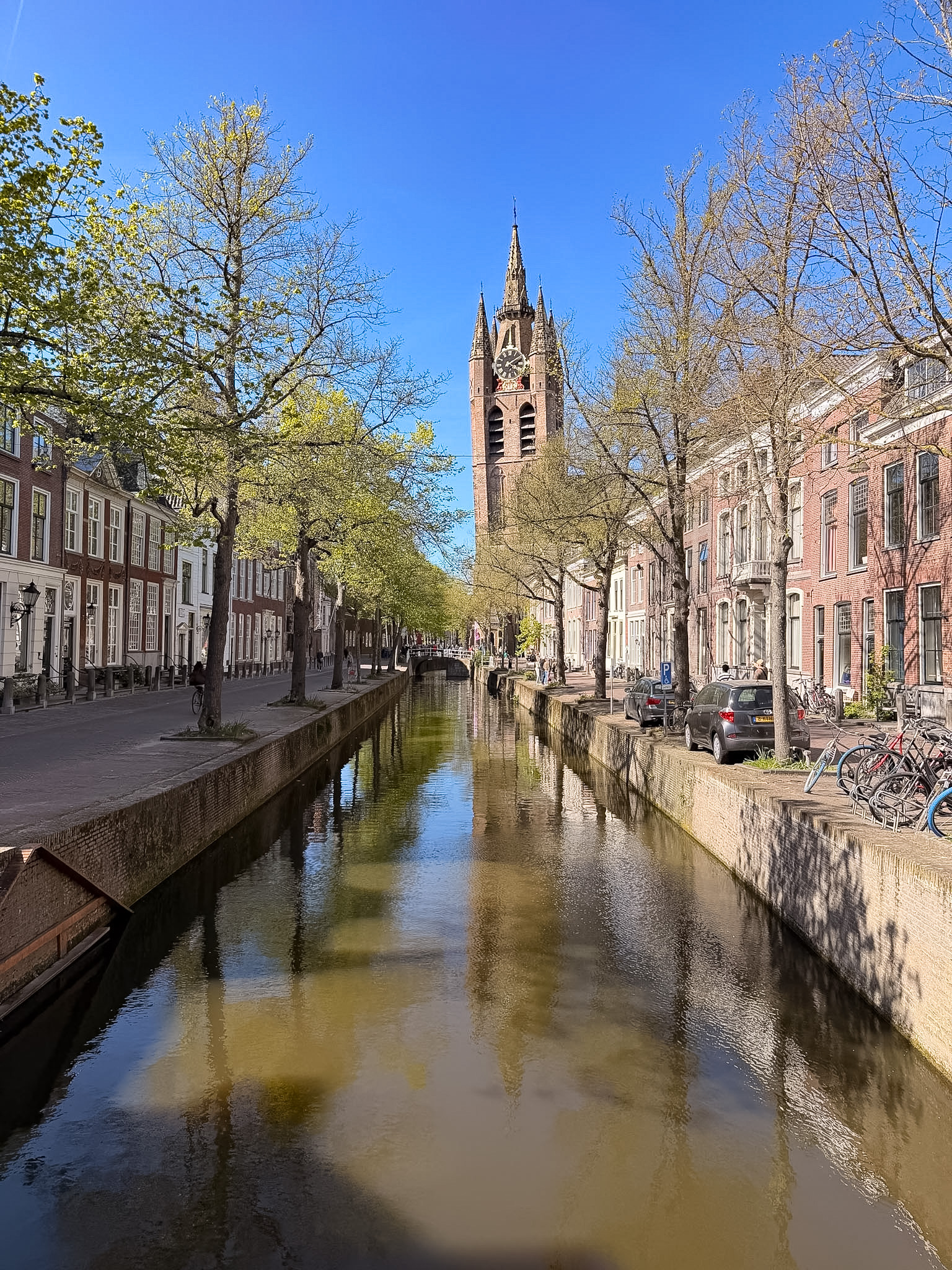 Historic canals and cafés while exploring things to do in Delft Netherlands