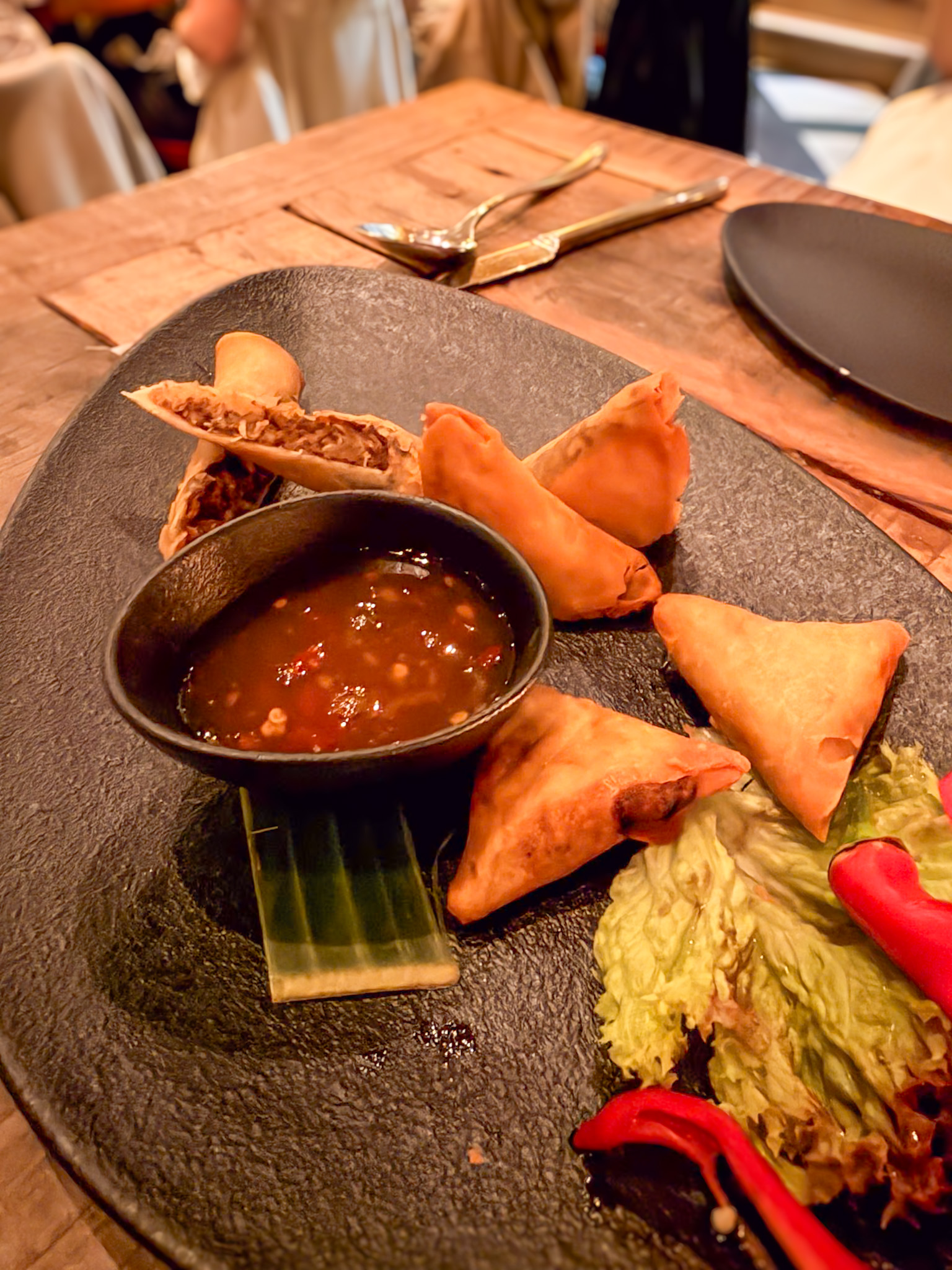 Traditional Indonesian food served at Café Samabe Haarlem