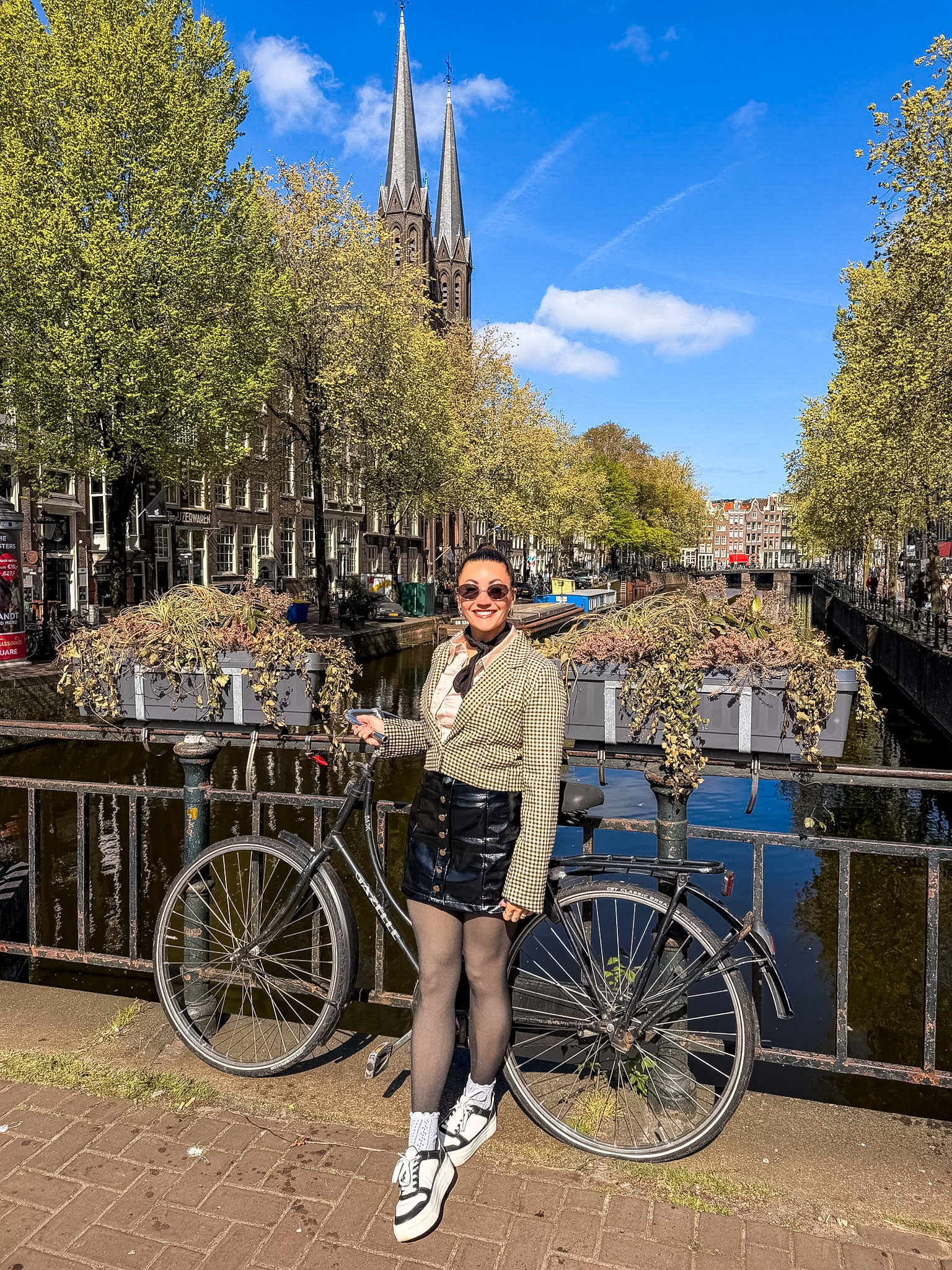 7 day Netherlands itinerary walking along Amsterdam canals in spring