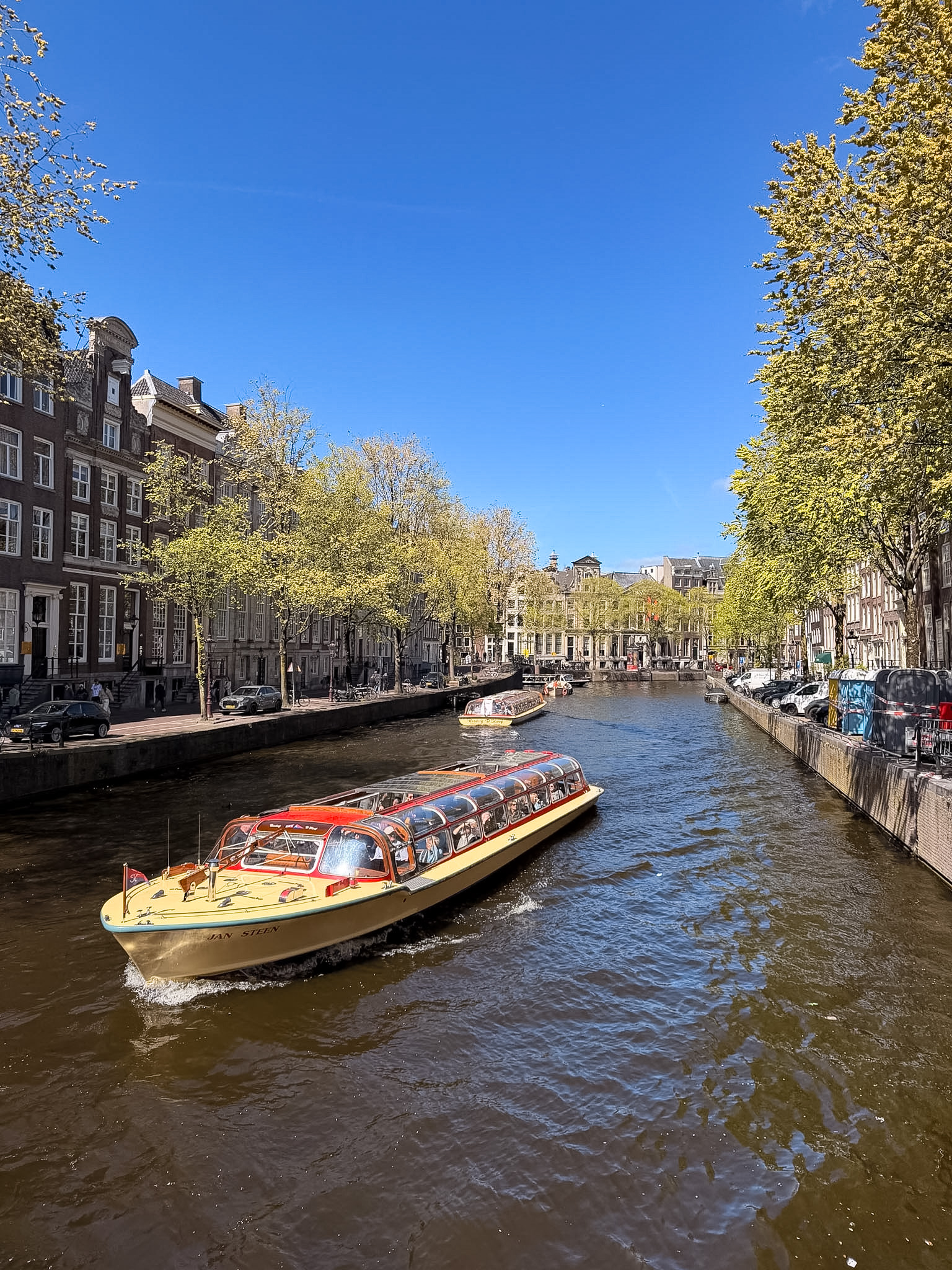 Canal cruise during a first-time Amsterdam trip