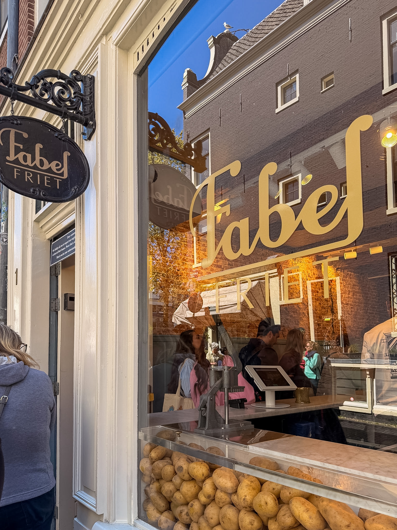 Loaded fries from Fabel Friet on a self-guided Amsterdam food tour