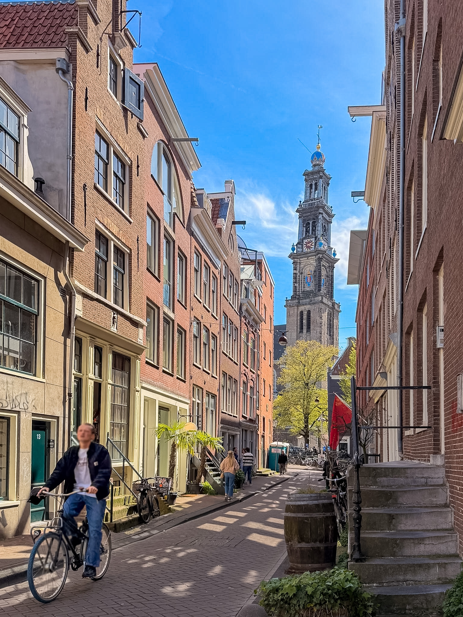Amsterdam canal views during a walking day around the city