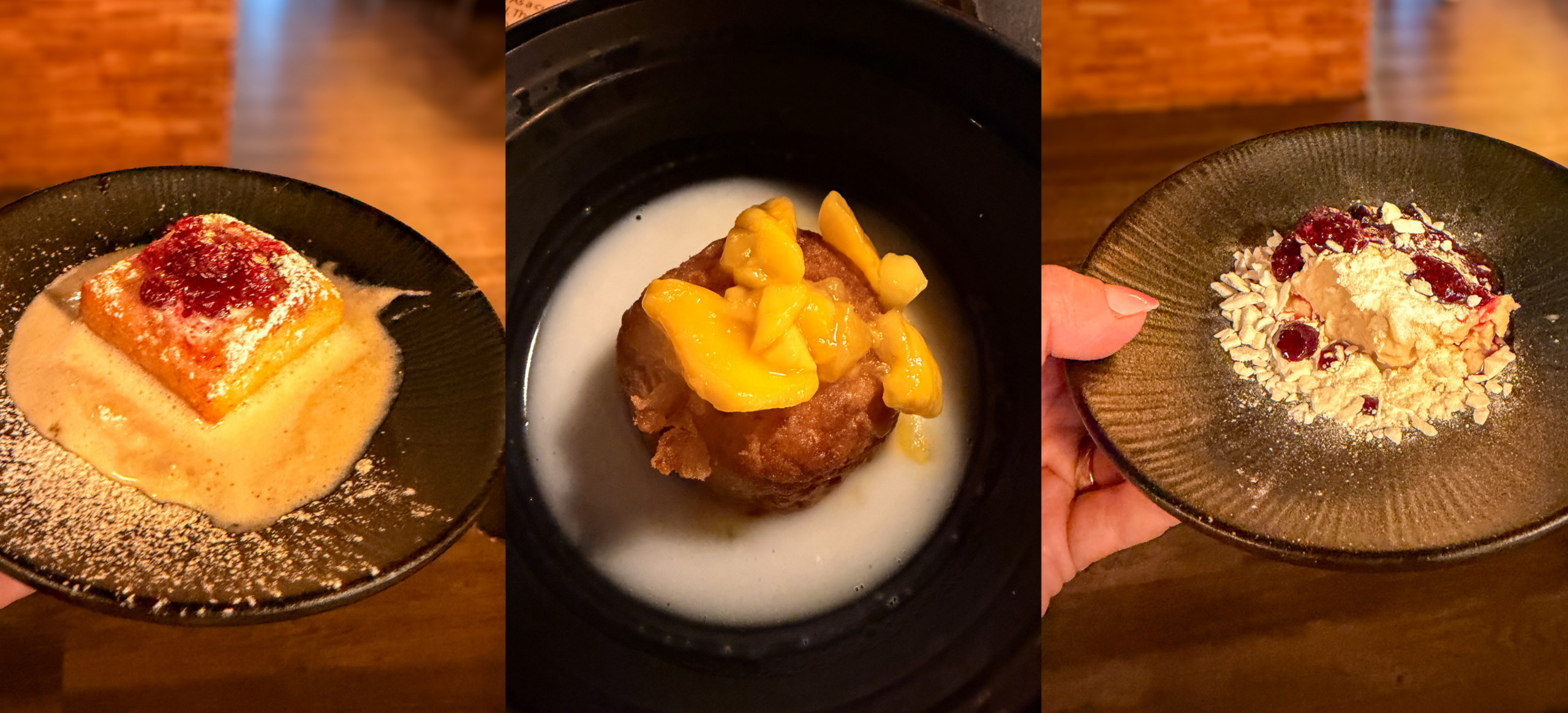 Dessert selection at Masons Kaiserslautern restaurant
