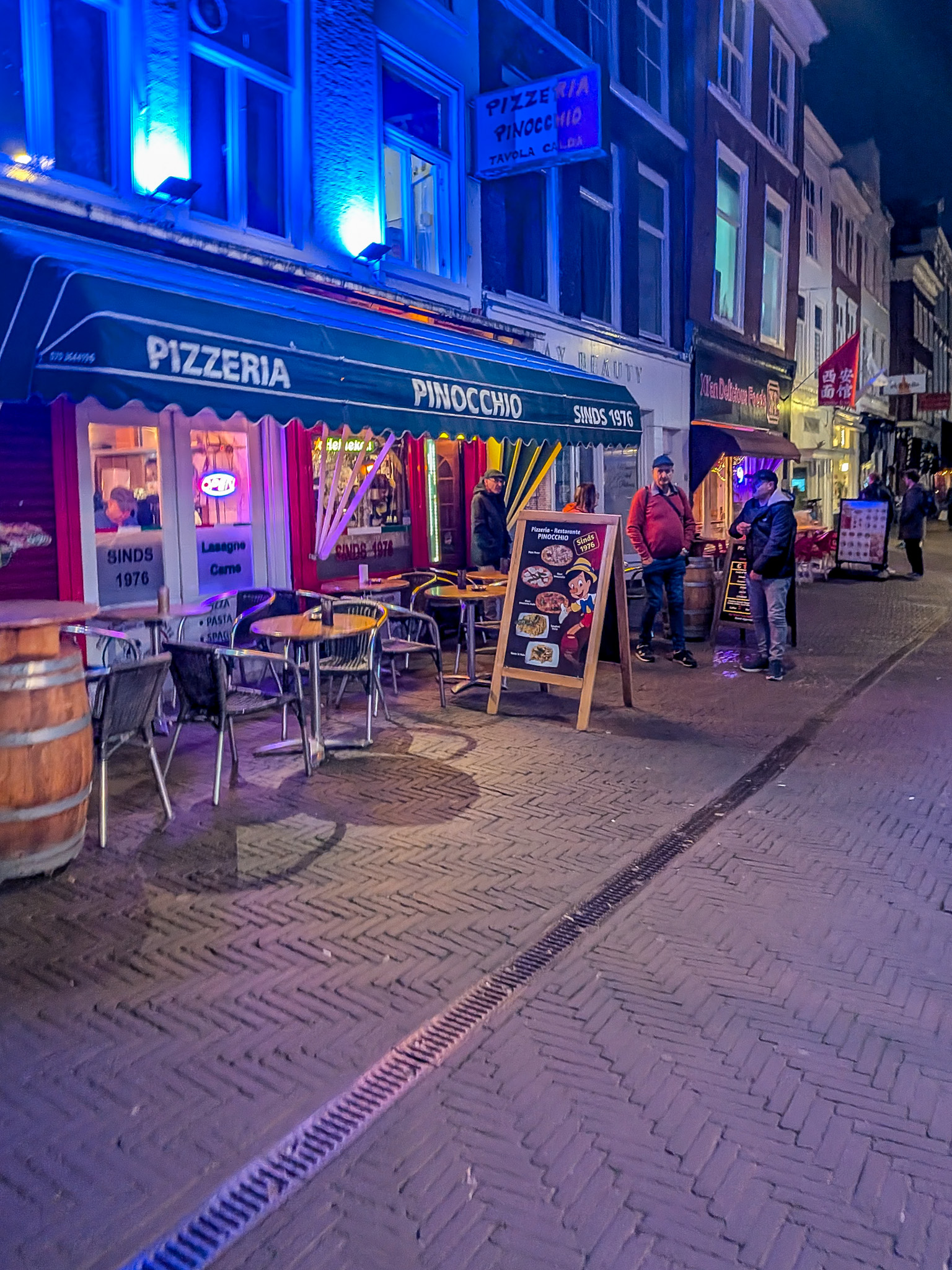 The Hague carnival lights during a spring day trip from Amsterdam