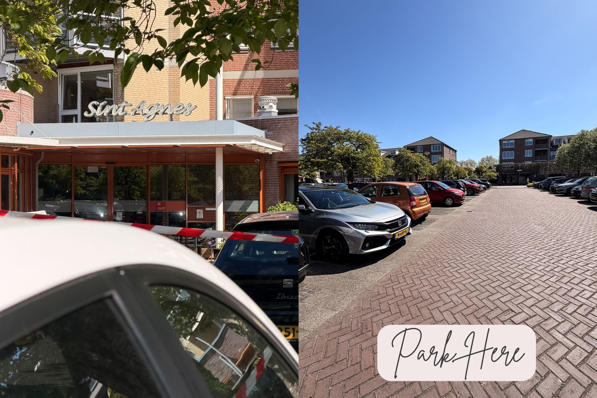 Easy parking area near Sint Agnes in Heemskerk Netherlands