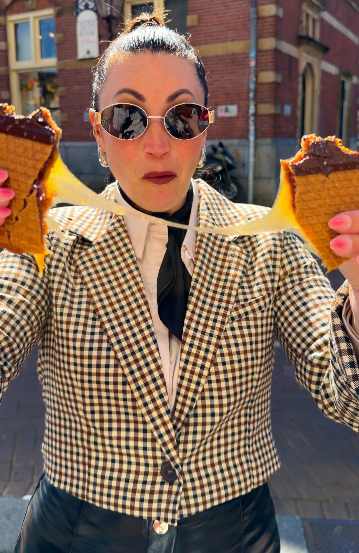 Stroopwafel shop in Amsterdam near the flower market