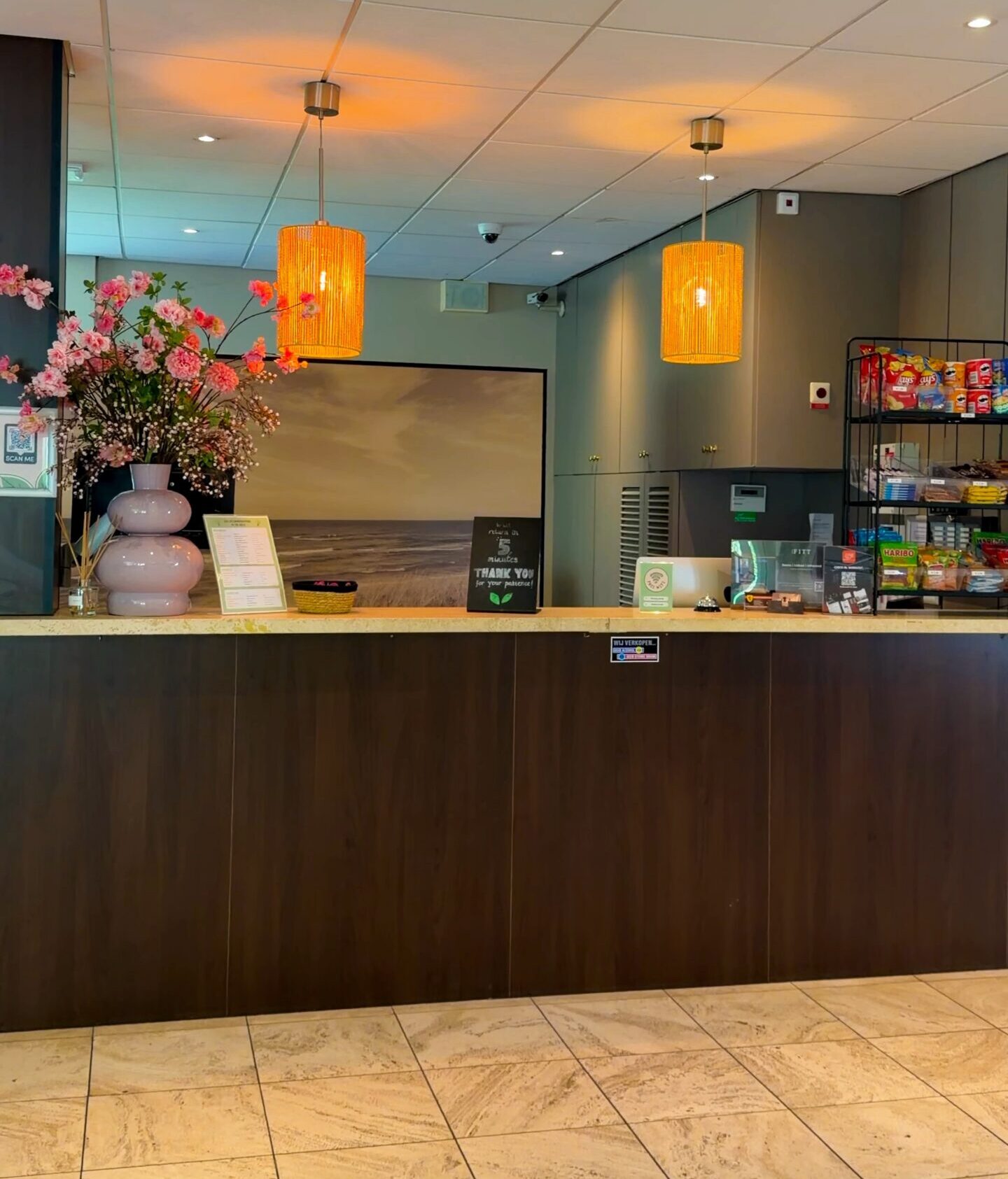 Lobby and seating area inside Hotel Heemskerk Netherlands