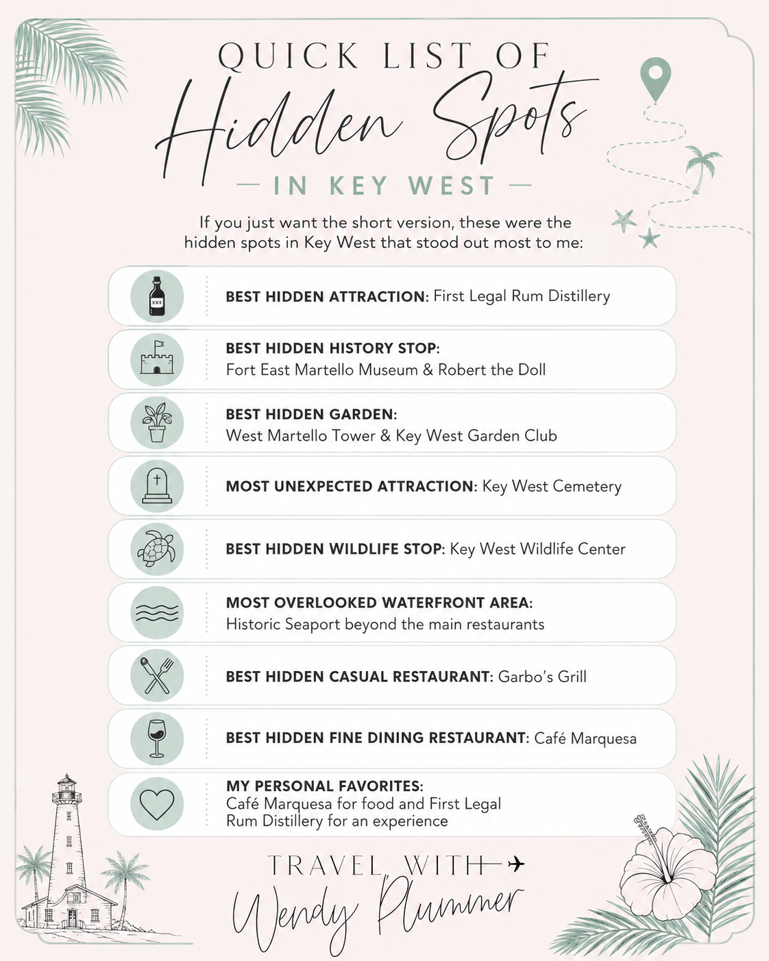 Hidden spots in Key West beyond Duval Street for a quieter island itinerary