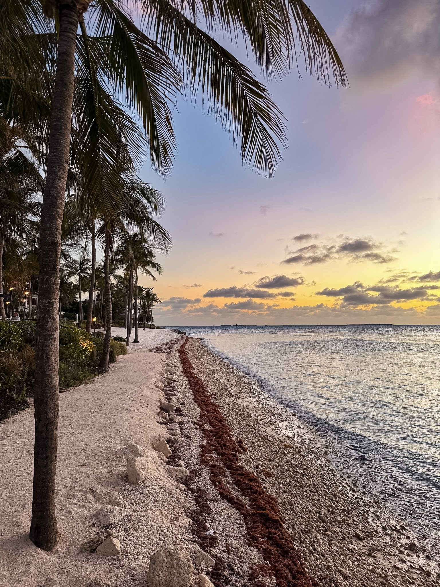 Best photo spots in Key West at Smathers Beach during sunrise