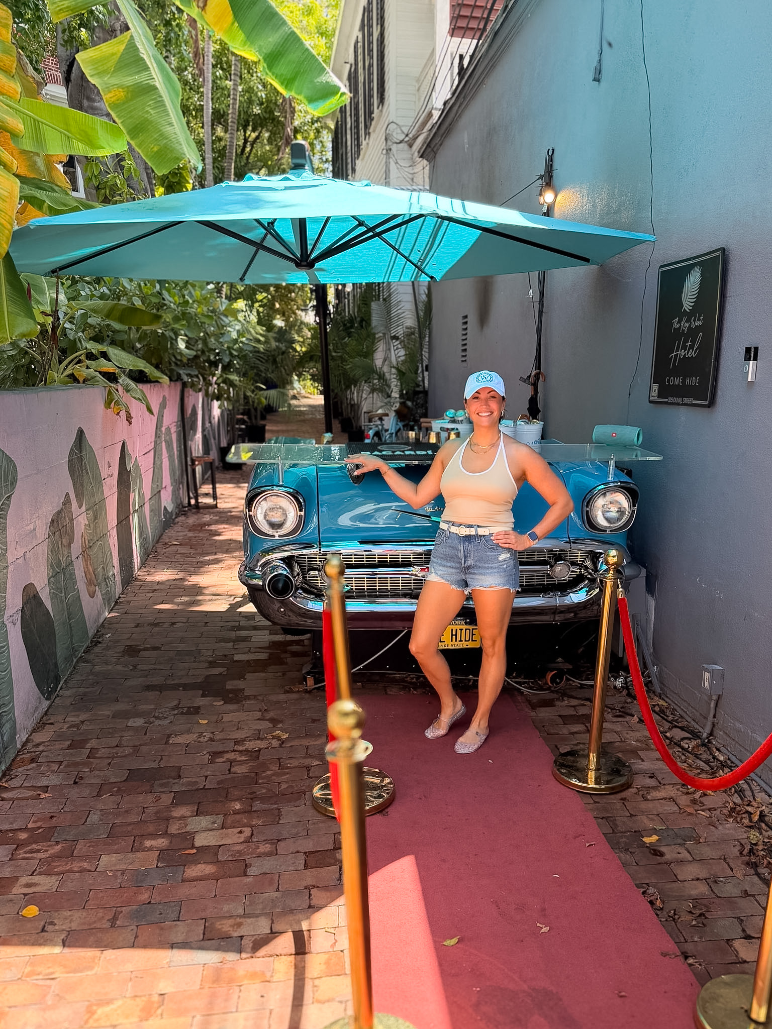 Key West travel guide photo of Duval Street shops and historic buildings