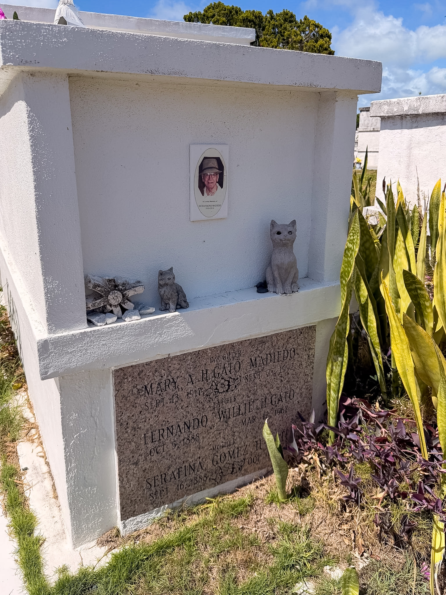 Walking through the Key West Cemetery in Key West Florida