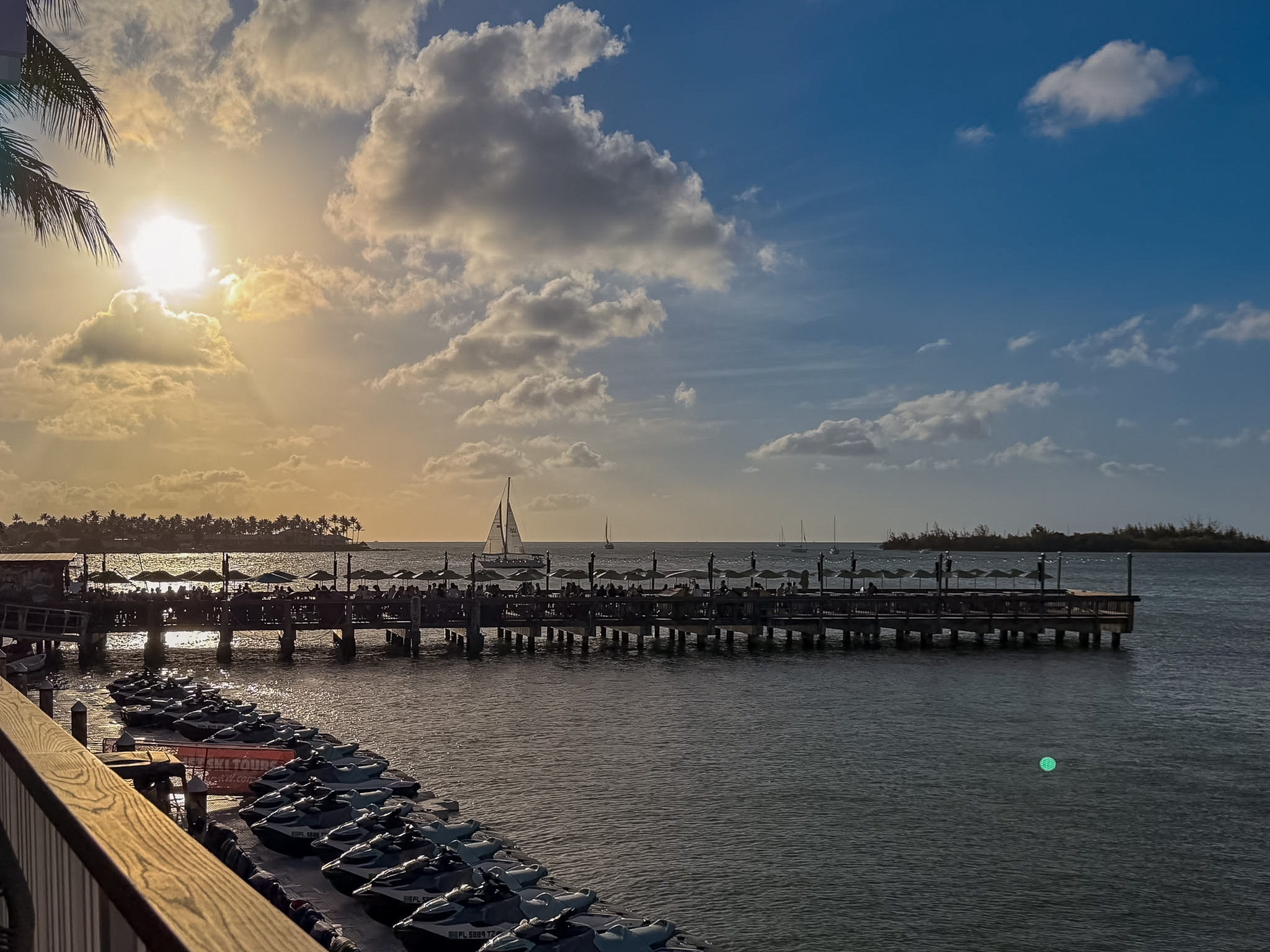 Best photo spots in Key West from Latitudes on Sunset Key with beach and palm tree views