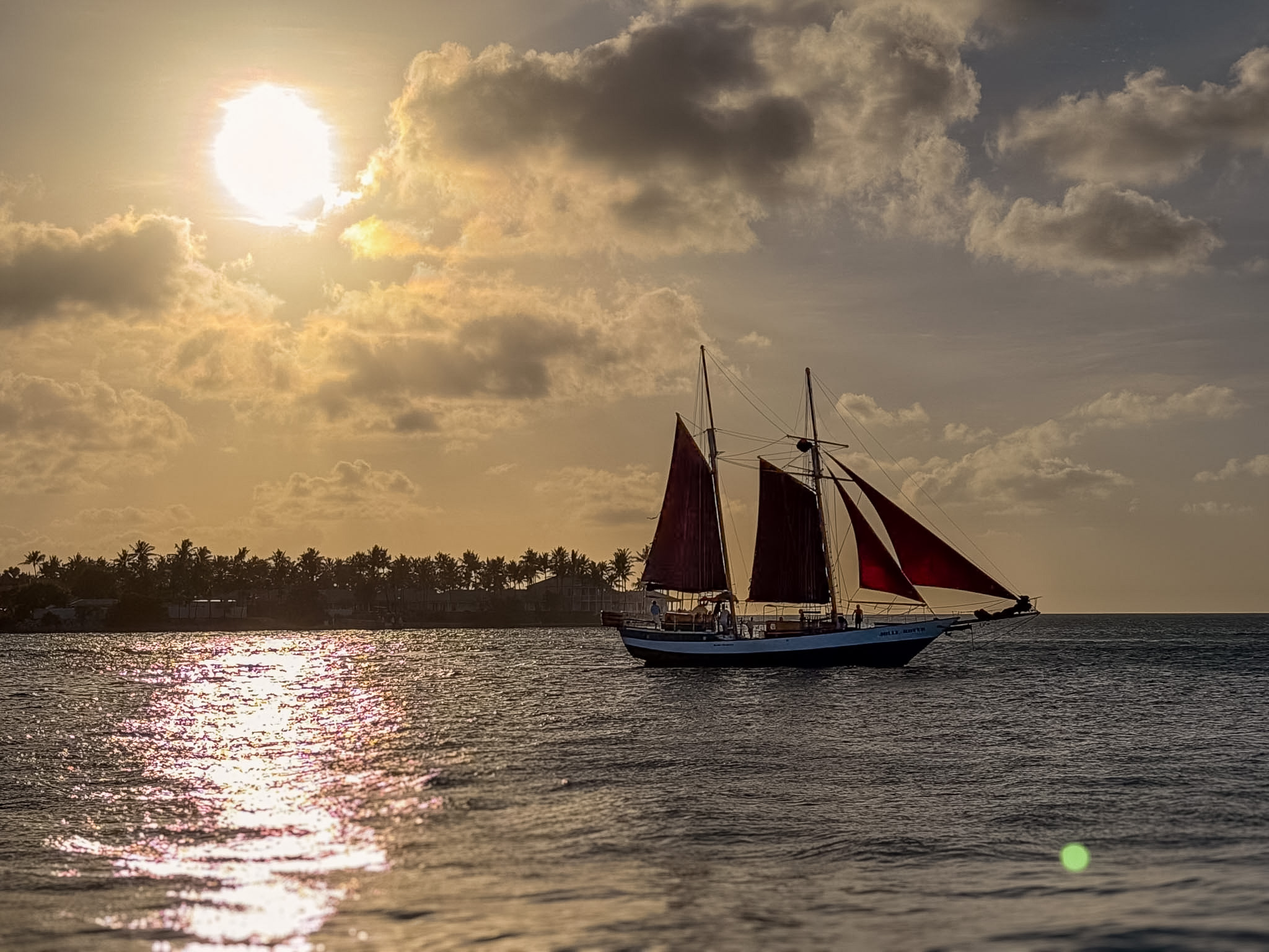 Sunset view from Hot Tin Roof Key West overlooking the harbor