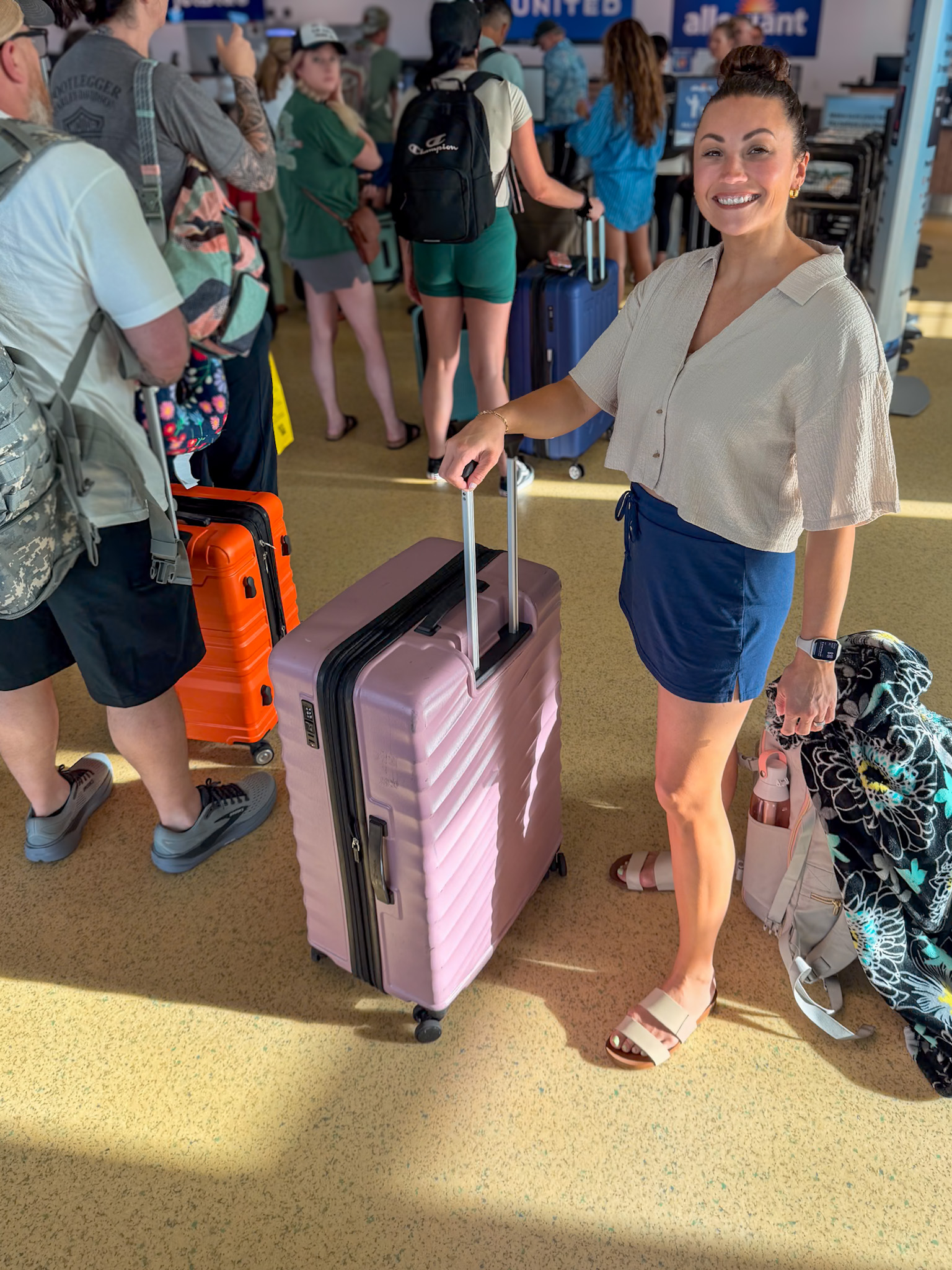 Key West airport terminal entrance for first-time visitors flying into EYW