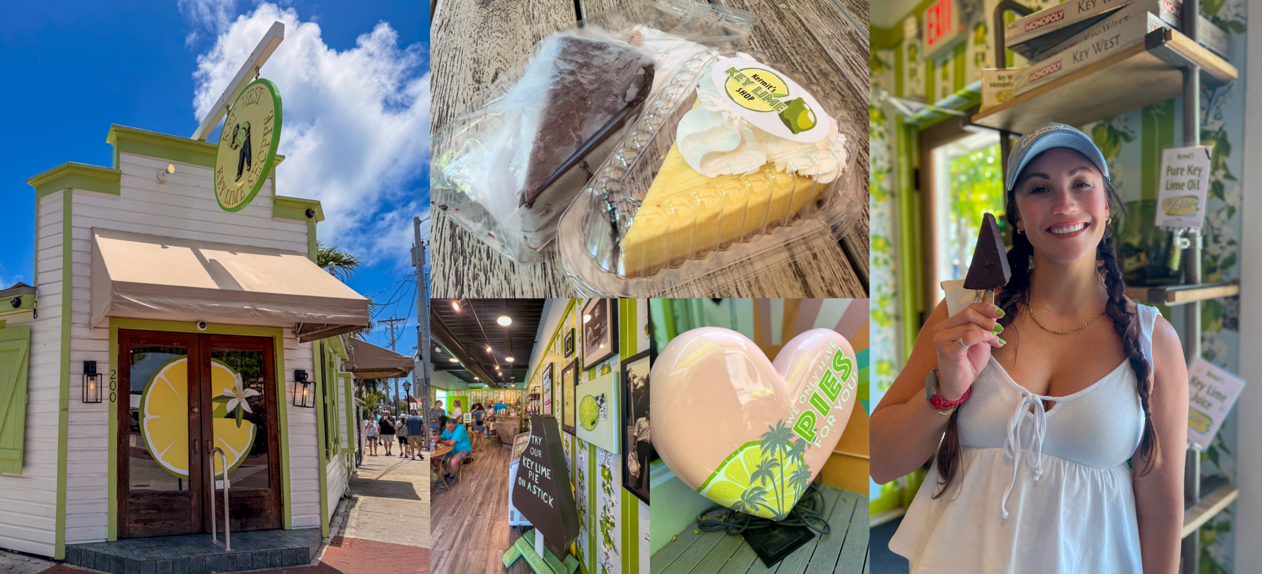 Best key lime pie in Key West from Kermit’s Key West Key Lime Shoppe