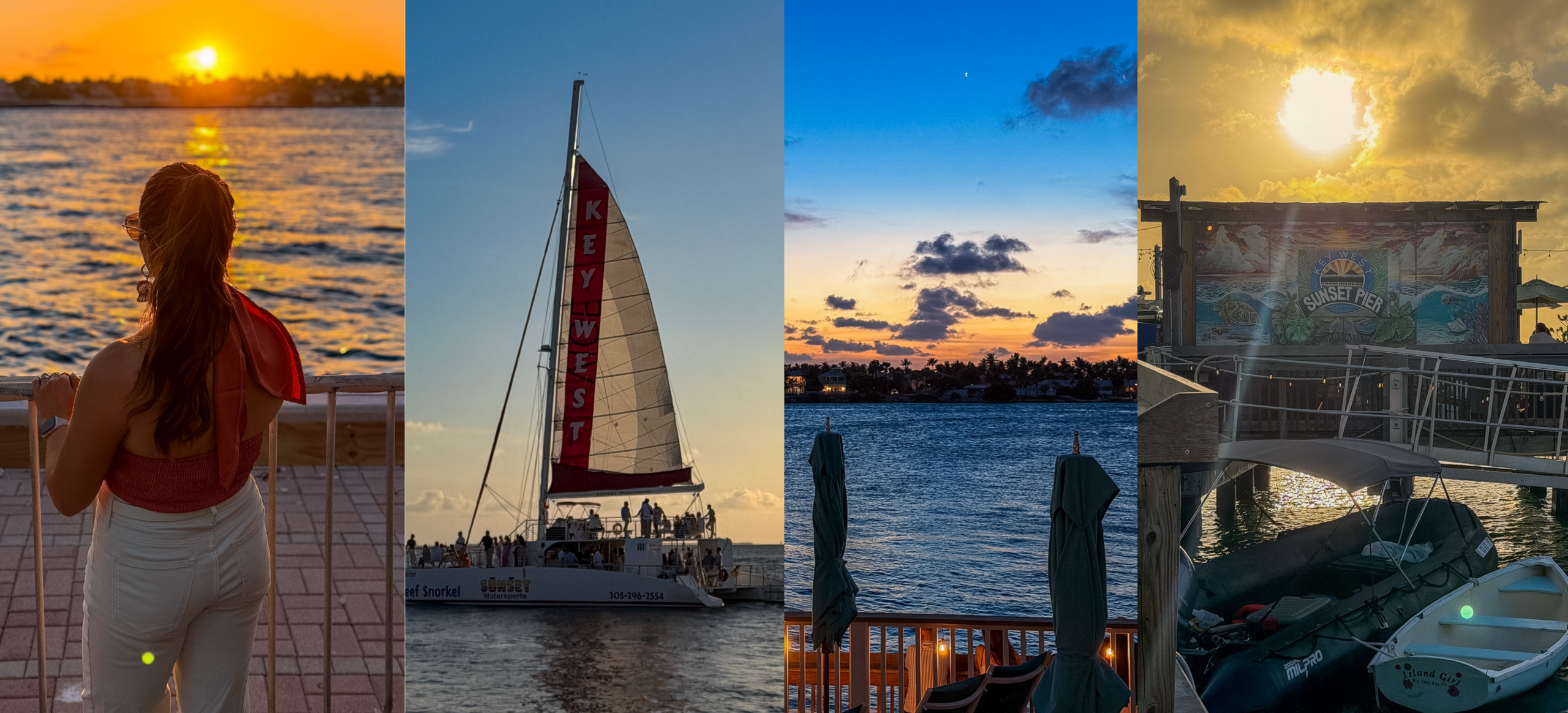 Sunset sail option for a Key West 3 day itinerary