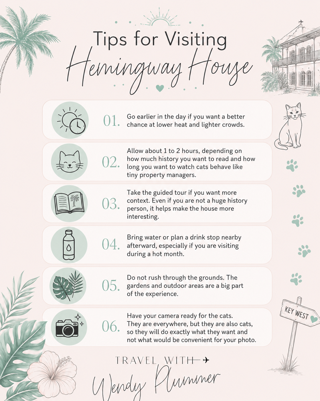 Visiting Hemingway House Key West on a first trip to Key West