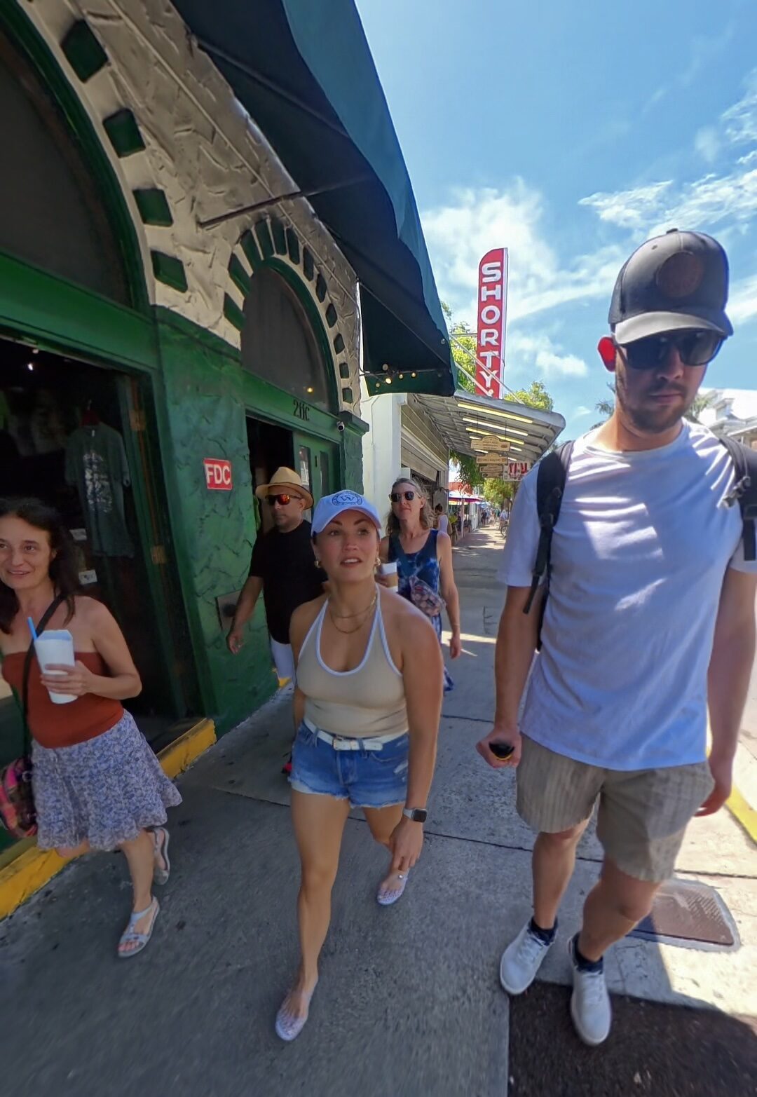 Key West food tour stop with fresh seafood in Old Town Key West