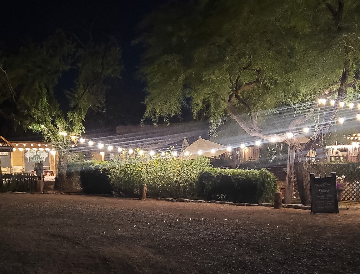 Entrance to Quiessence at The Farm in Phoenix before dinner