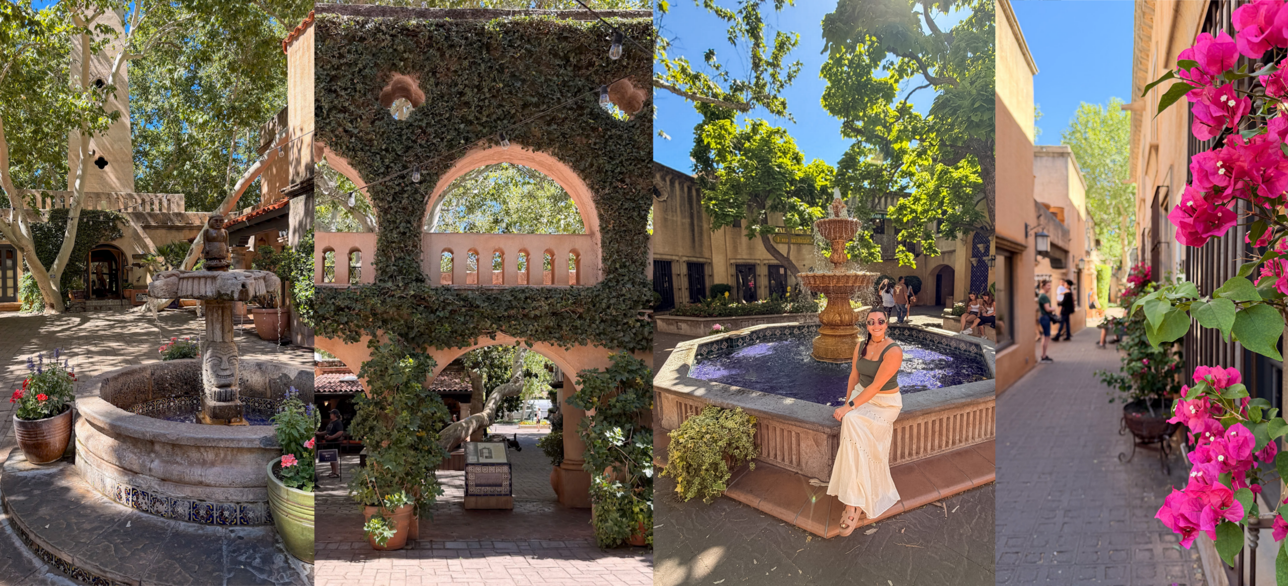 Spanish-style courtyard at Tlaquepaque, one of the best photo spots in Sedona