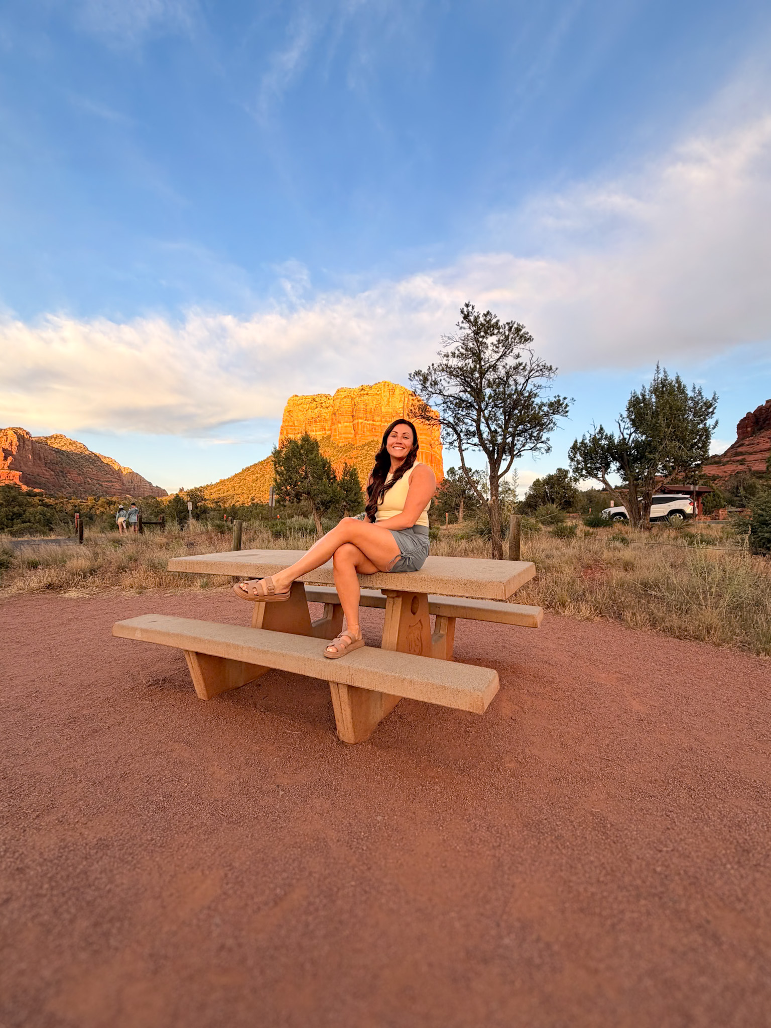 Scenic pullout along State Route 179 at one of the best photo spots in Sedona
