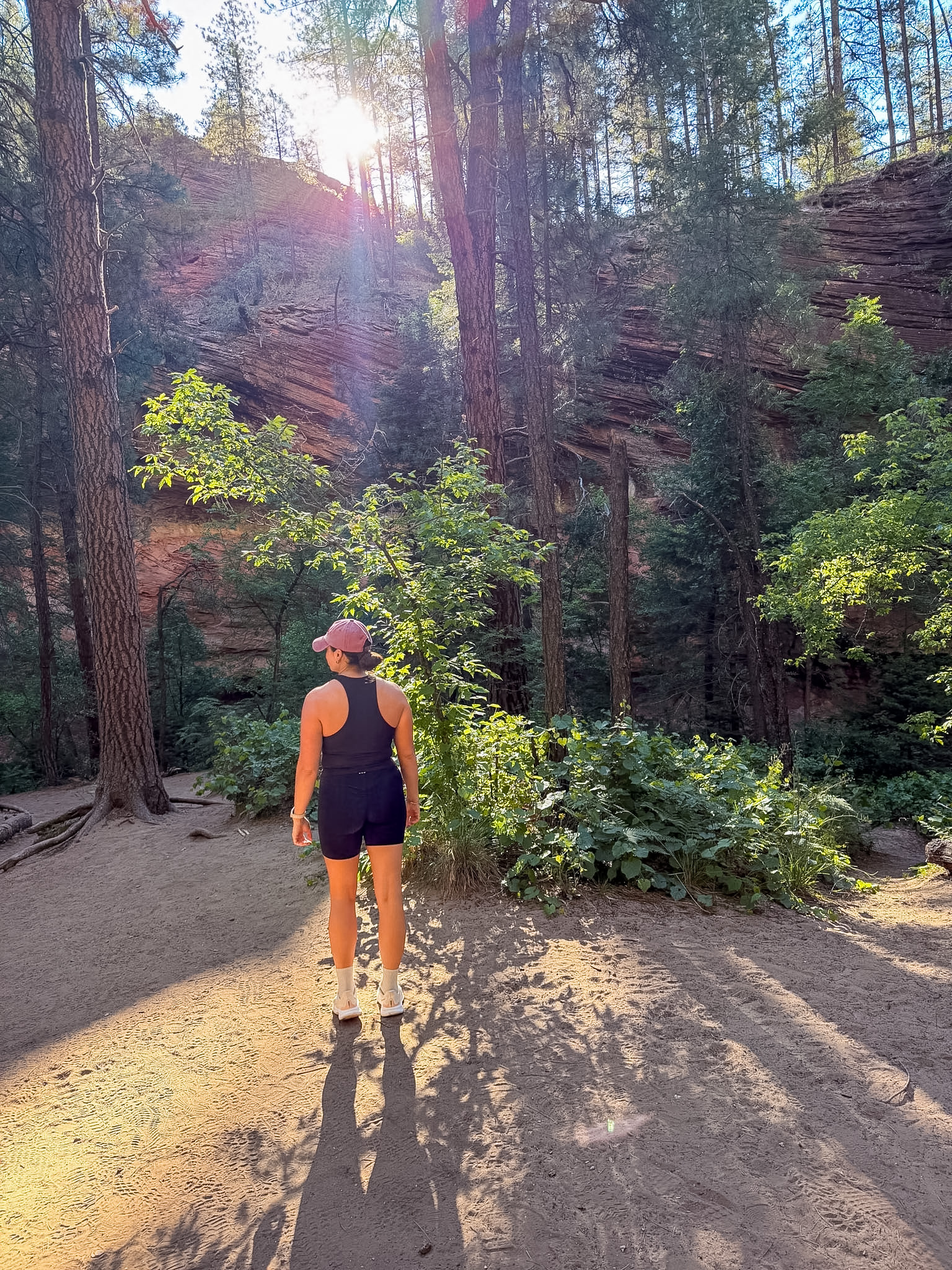 Hat and sunglasses included with what to wear in Sedona in June