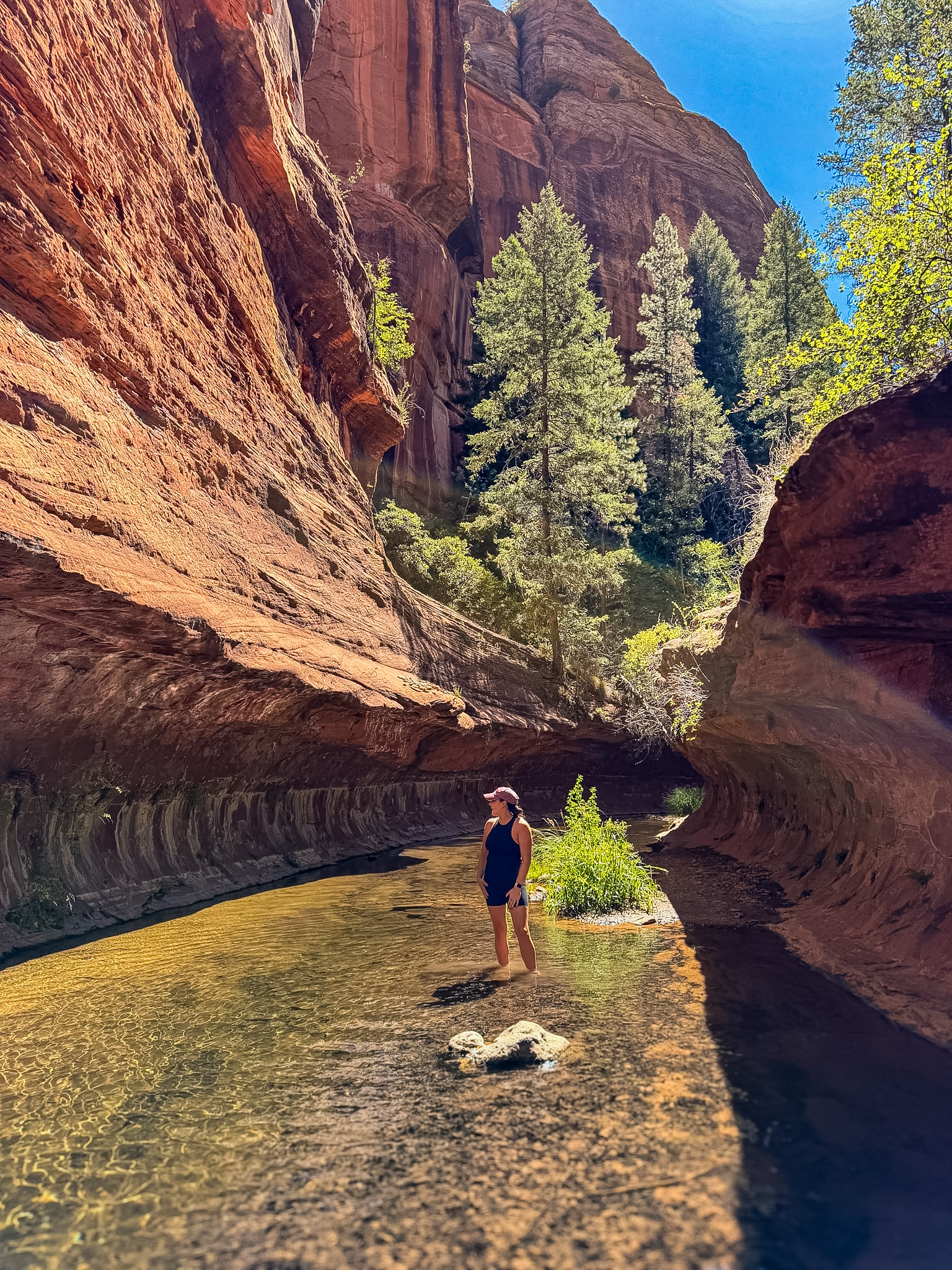 Creek crossing along West Fork Trail, one of the best photo spots in Sedona