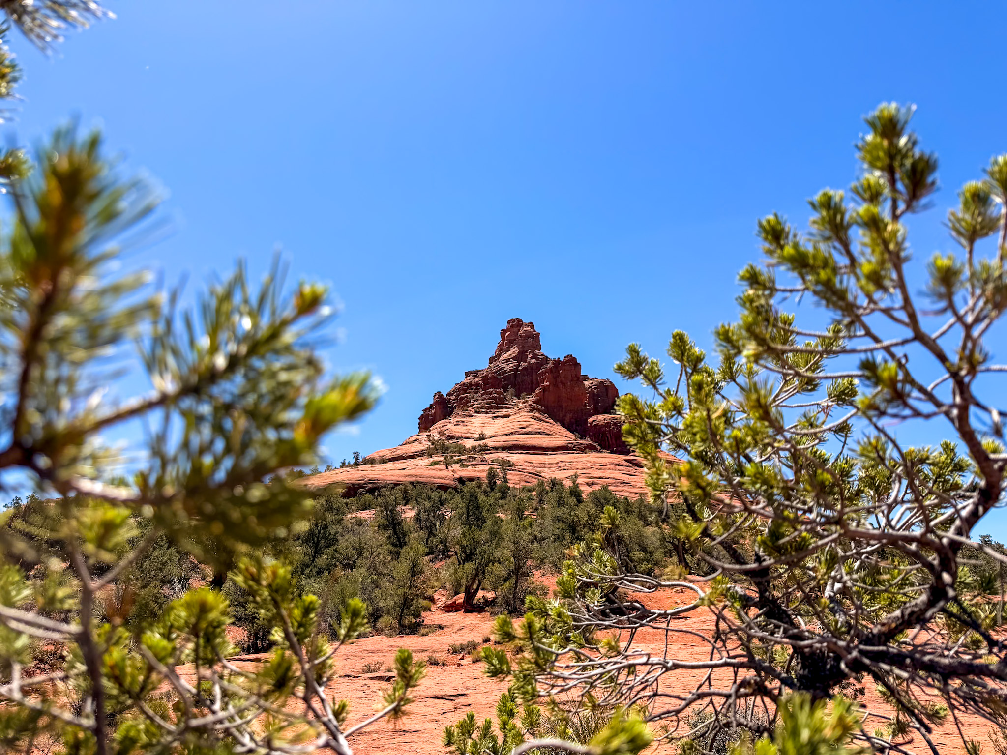 Bell Rock and Courthouse Butte at one of the best photo spots in Sedona