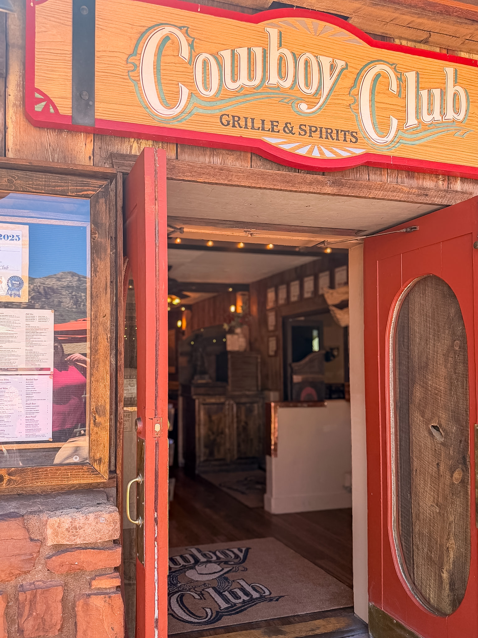Cowboy Club frozen ice cream at one of the best restaurants in Sedona