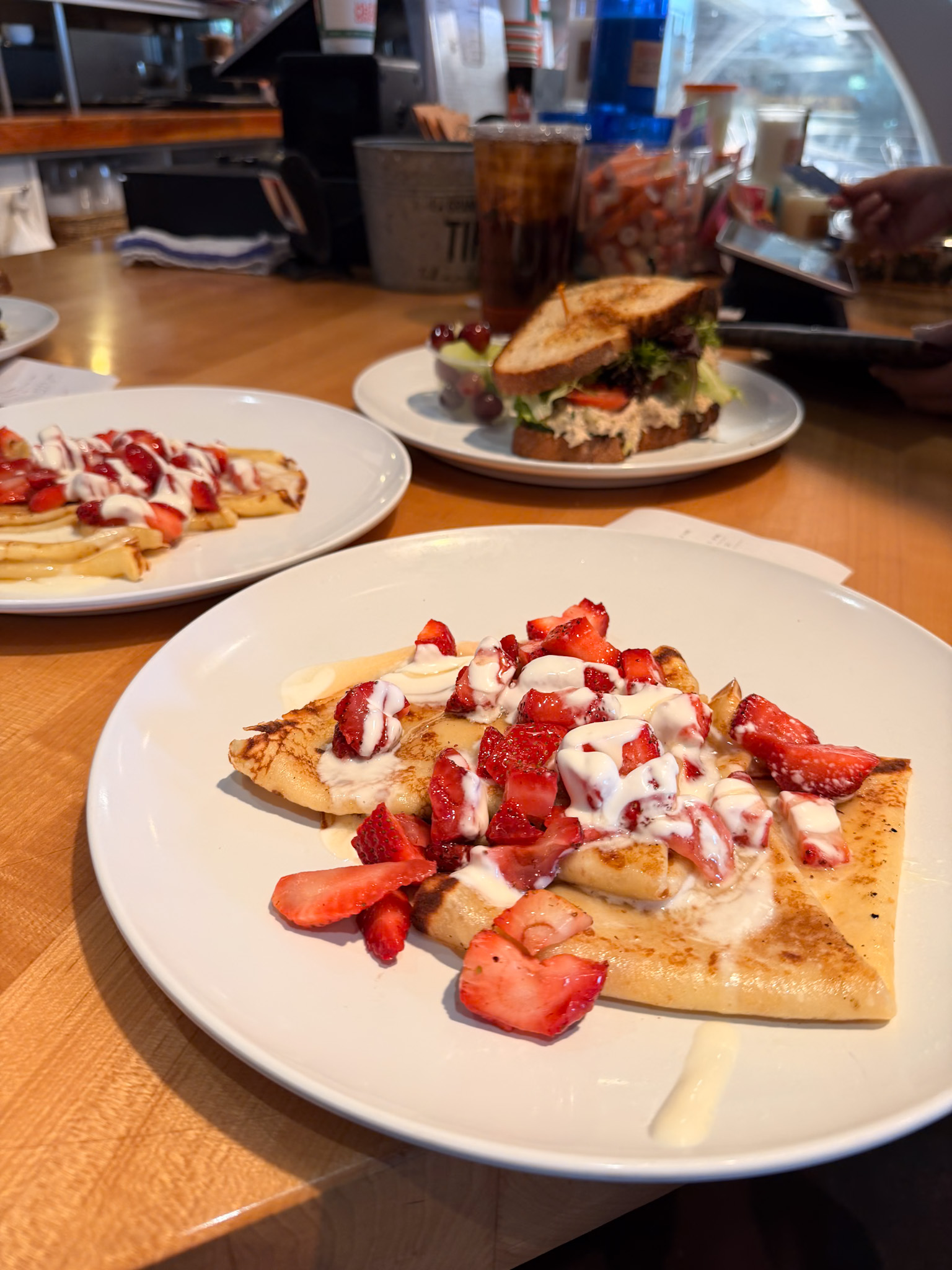 Fresh crepes served at Le Grande Orange, one of the best restaurants in Phoenix for brunch