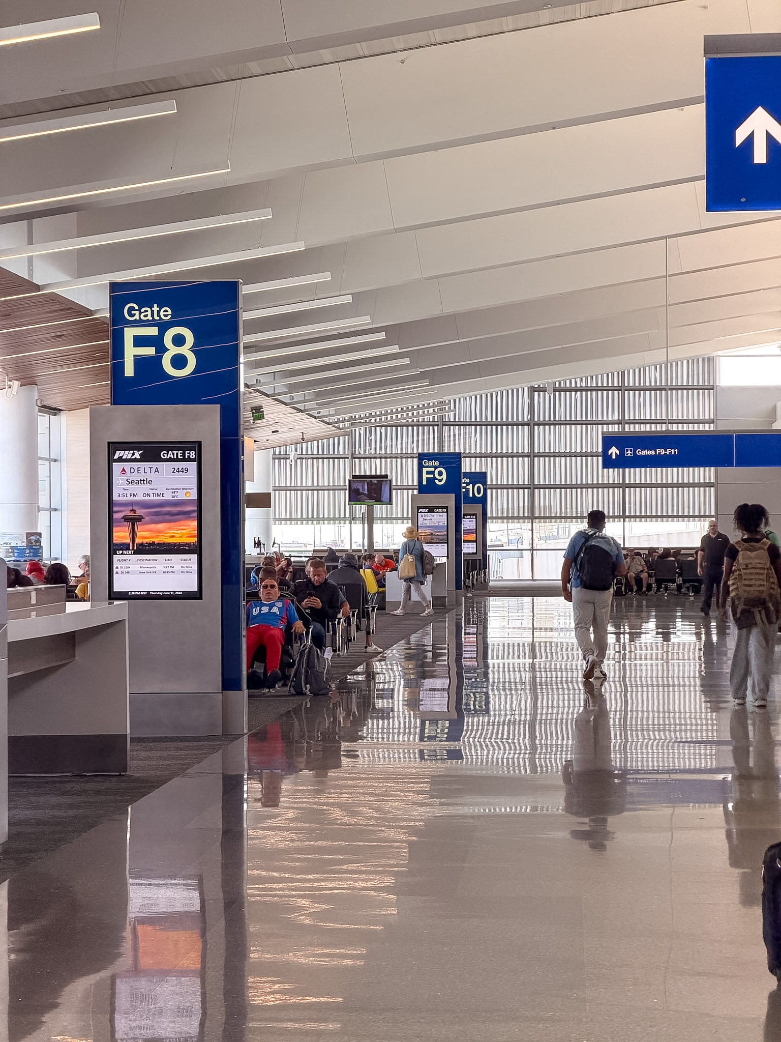 Phoenix Sky Harbor Airport terminal garage and parking entrance