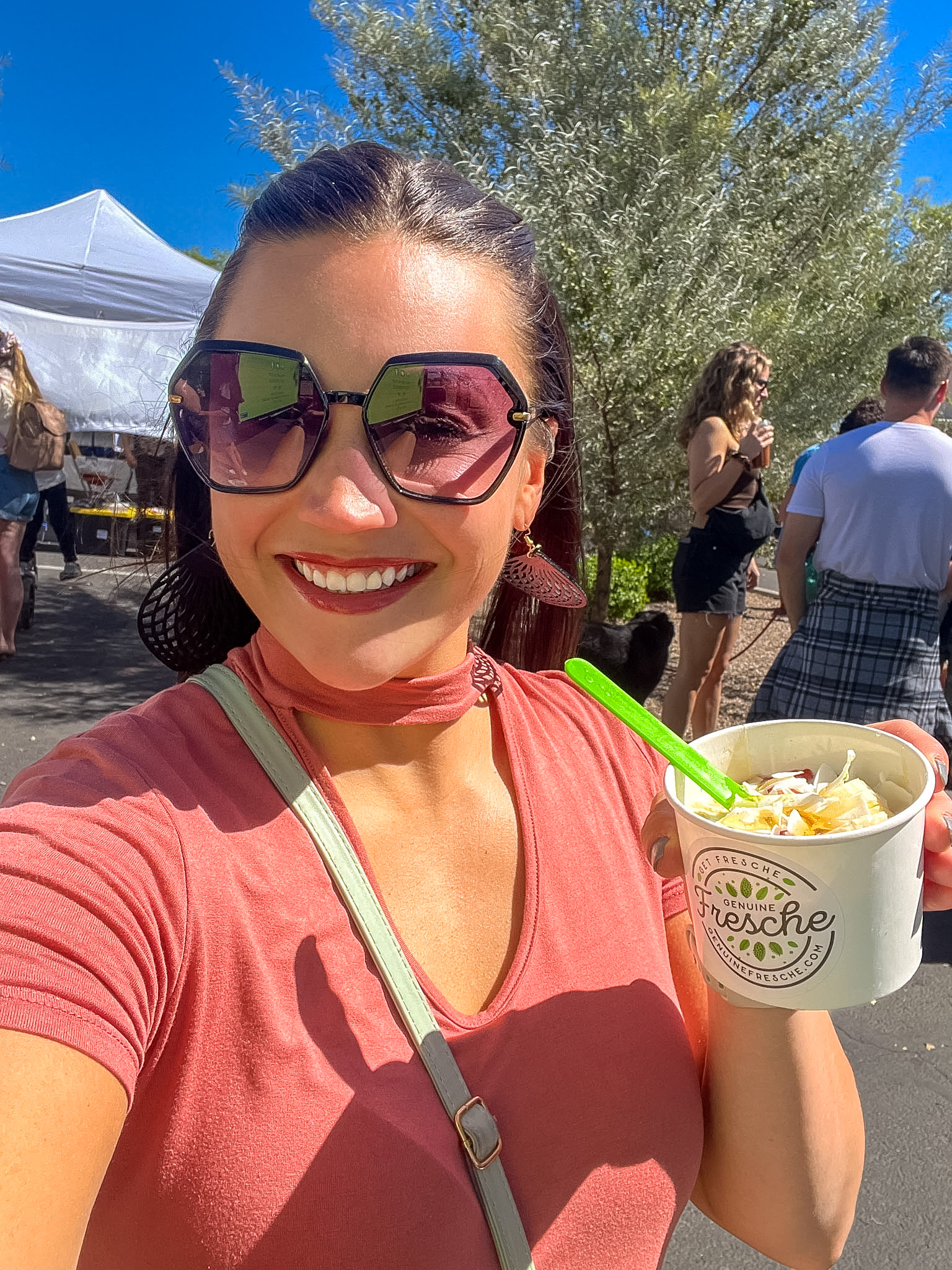 Gilbert Farmers Market vendor map showing booth locations