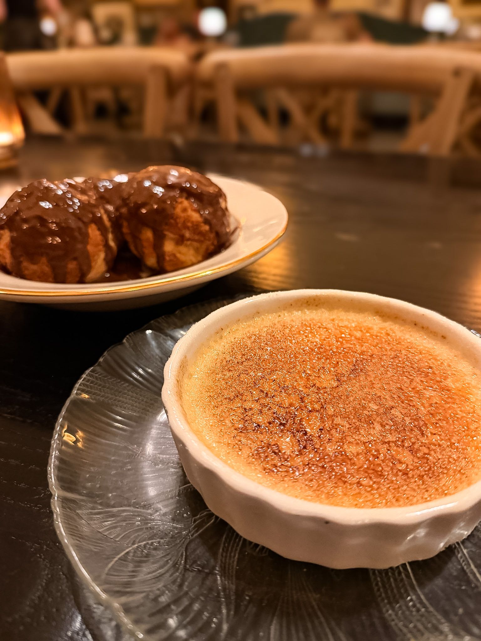 Lilou Knoxville review featuring the crème brûlée with a crisp caramelized sugar top