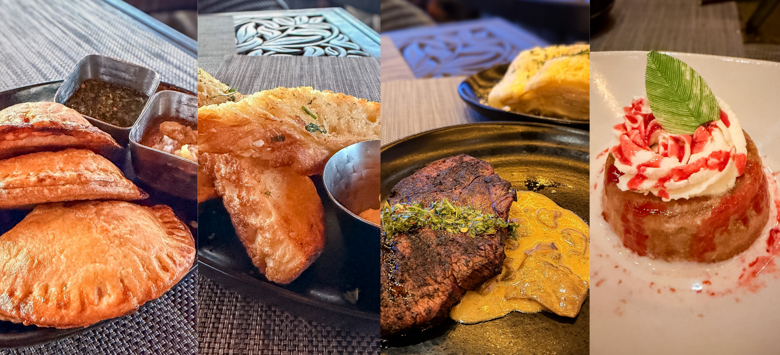 Filet of beef empanadas featured in this Mariposa Sedona review
