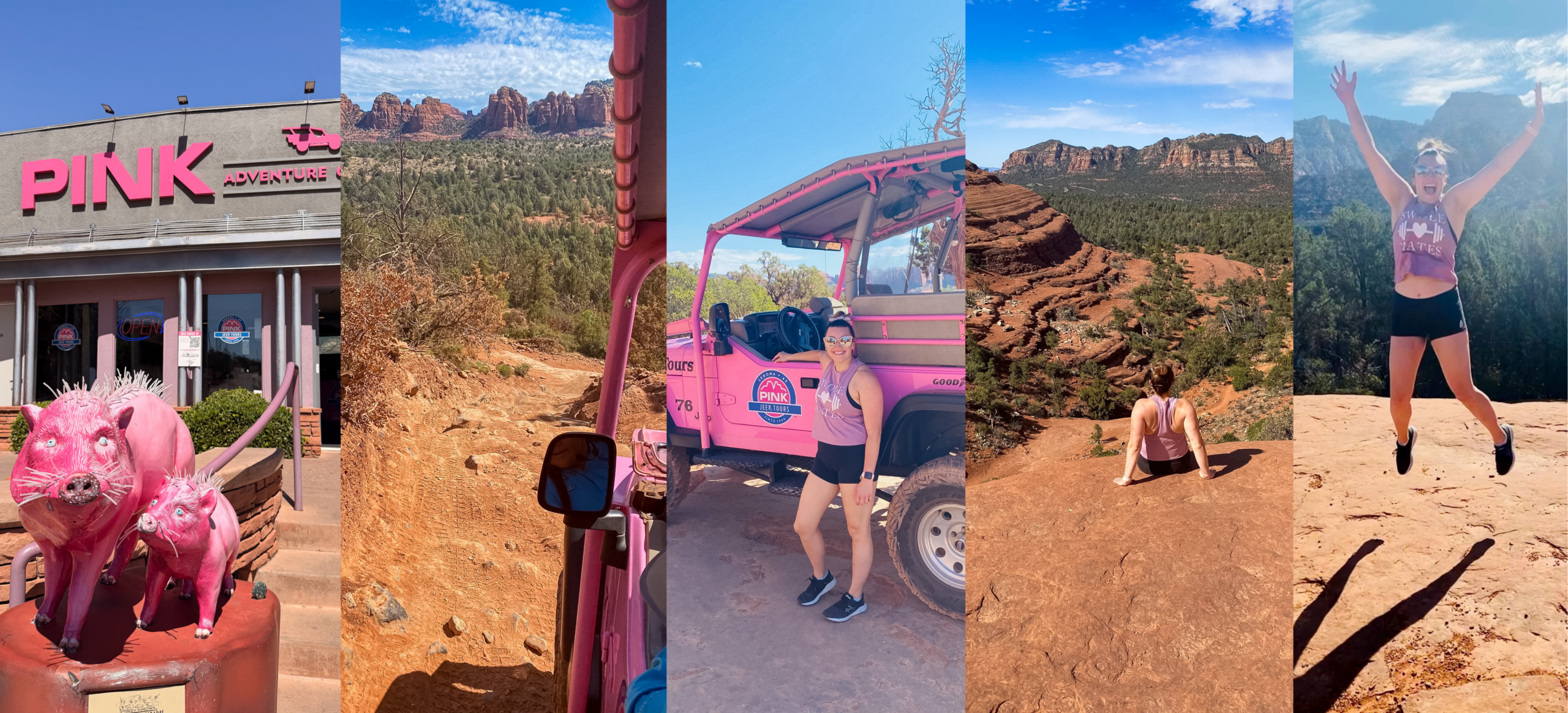 Pink Jeep Tour through the red rocks on a 5 day Sedona itinerary