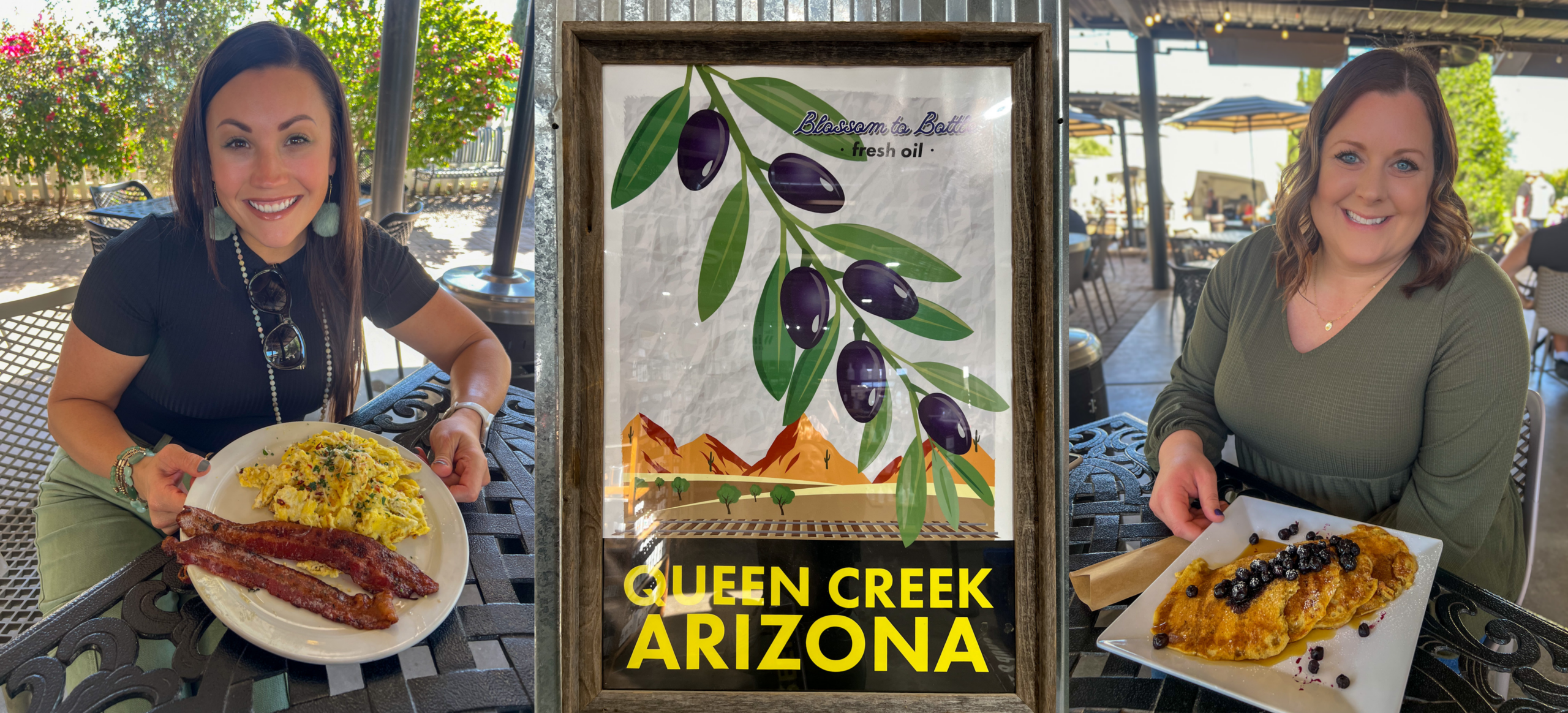 Lemon Ricotta Pancakes served at the Queen Creek Olive Mill restaurant