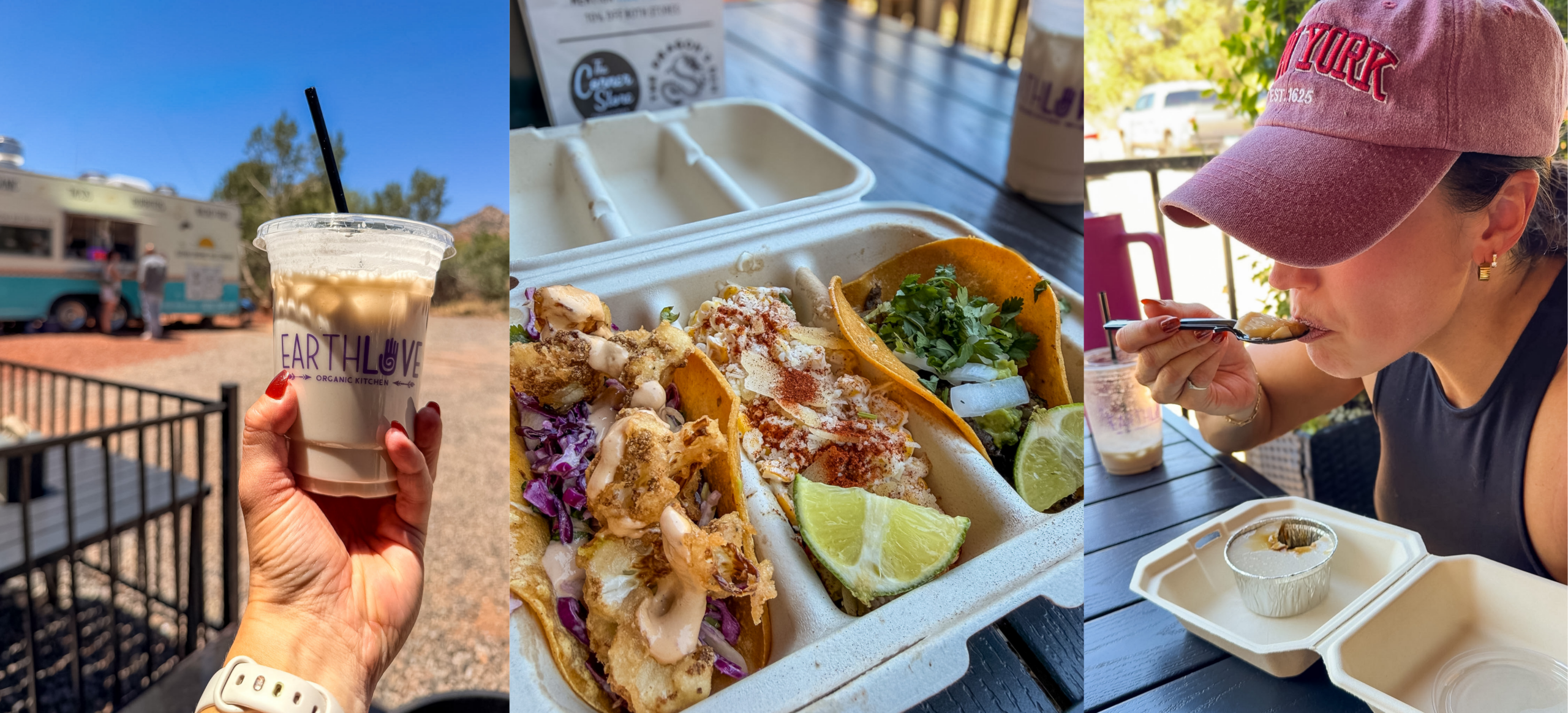 Carne asada and cauliflower tacos from one of the best restaurants in Sedona for an affordable lunch